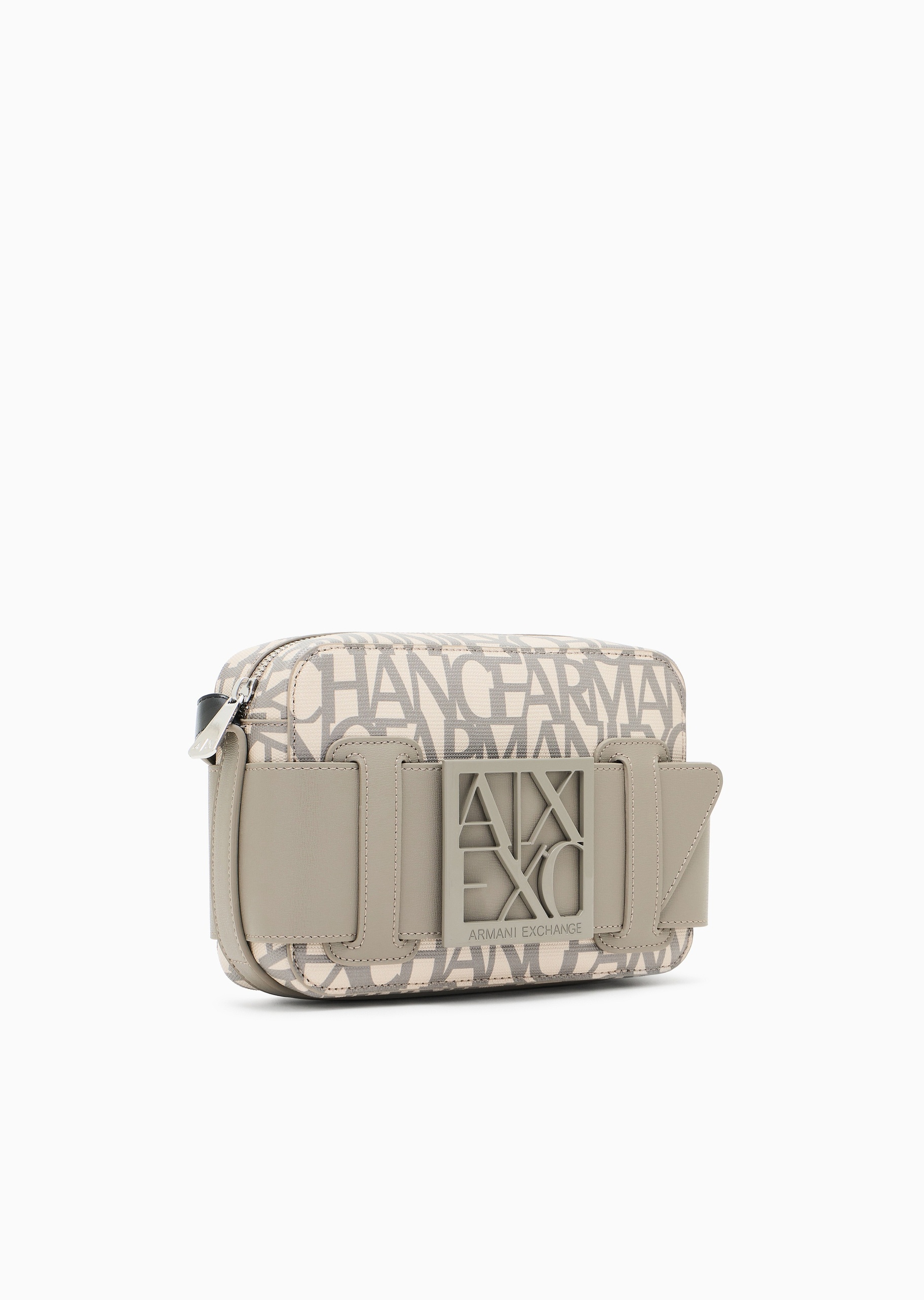 ARMANI EXCHANGE 女士拉链长方形可调节肩带单肩斜挎包