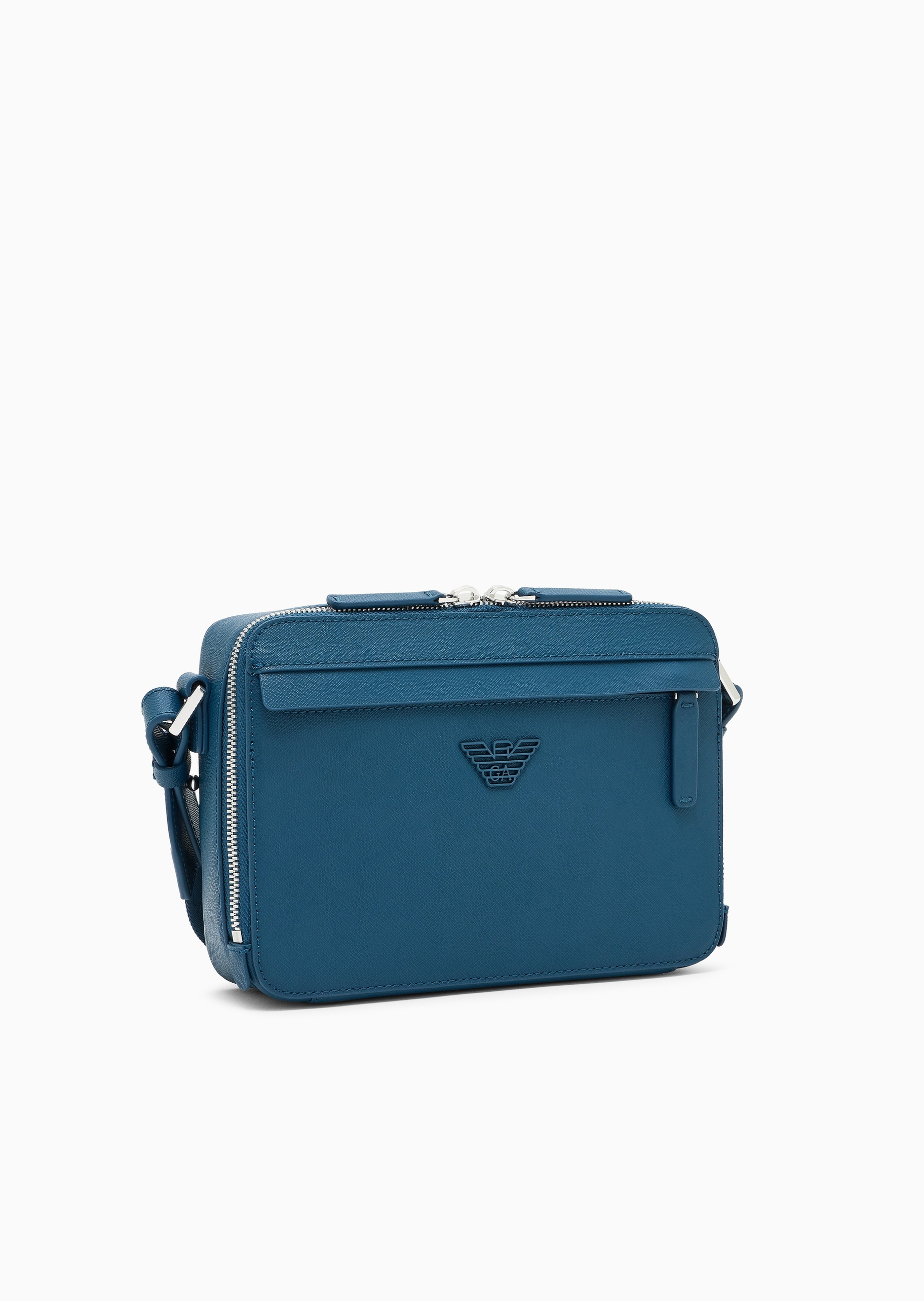 Emporio Armani 男士拉链横款可拆肩带单肩斜挎包