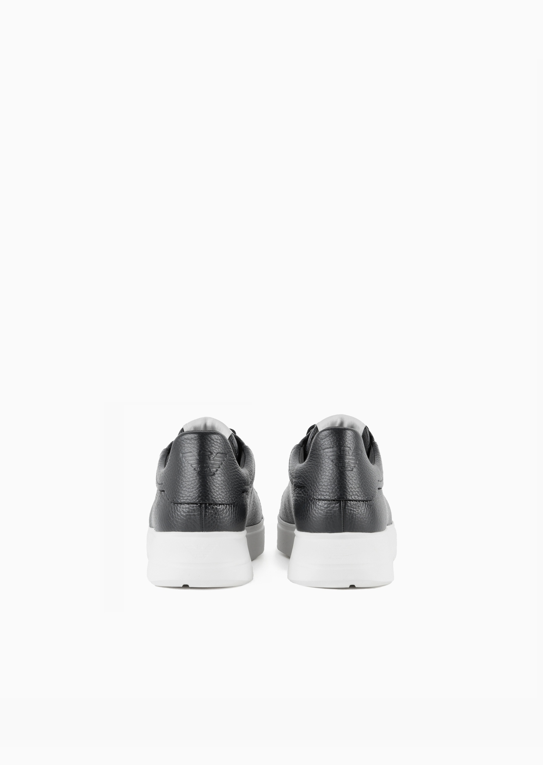 Emporio Armani 男士粒面牛皮绑带轻户外休闲运动鞋