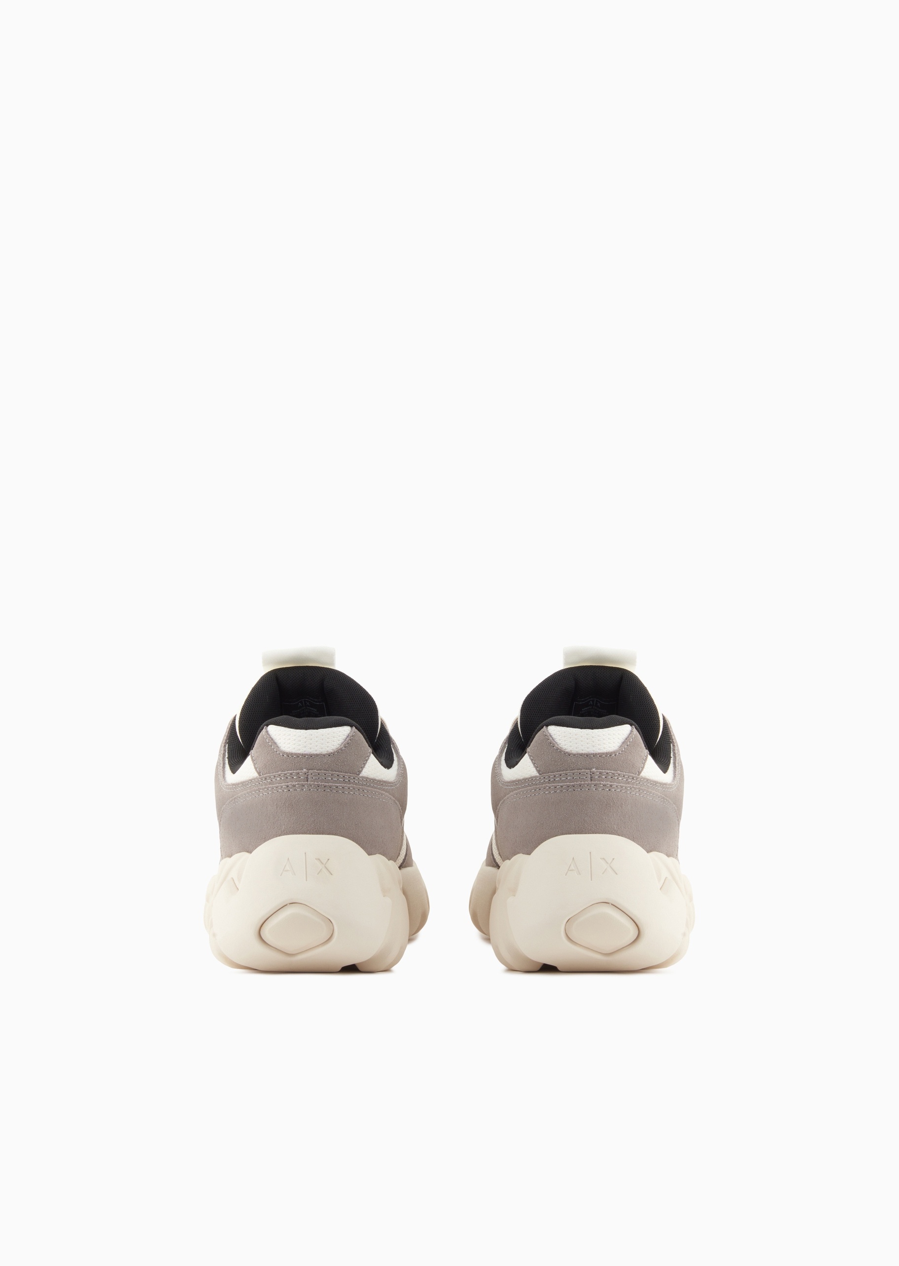 ARMANI EXCHANGE 男士系带低帮字母厚底潮流前卫休闲鞋