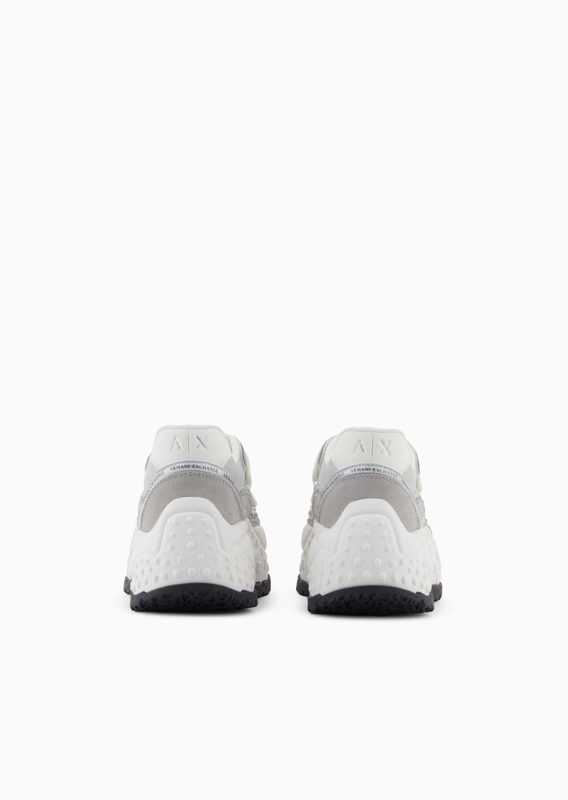 ARMANI EXCHANGE 女士系带低帮T字头厚底老爹撞色休闲鞋