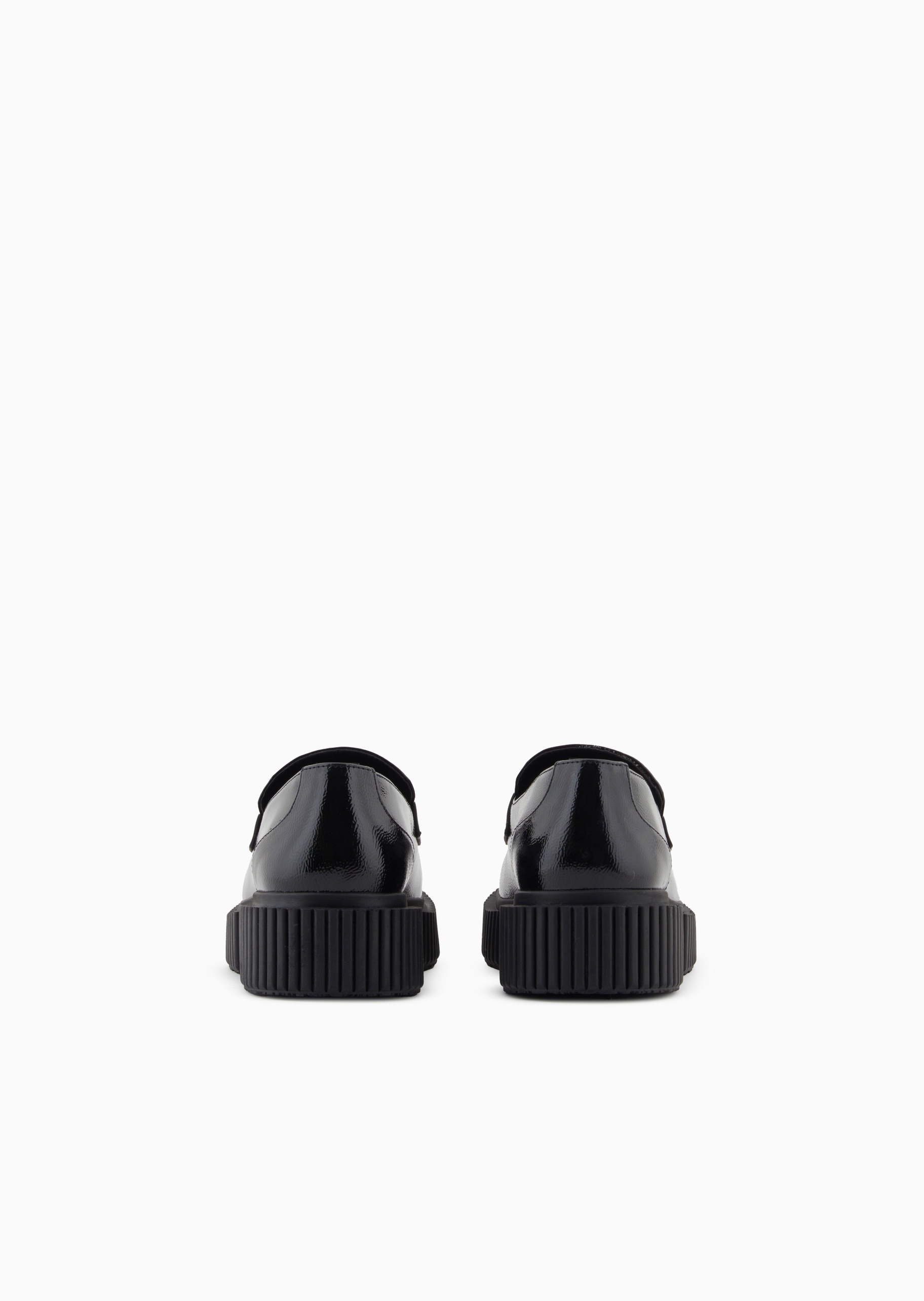 ARMANI EXCHANGE 女士一脚蹬低帮圆头厚底休闲乐福鞋