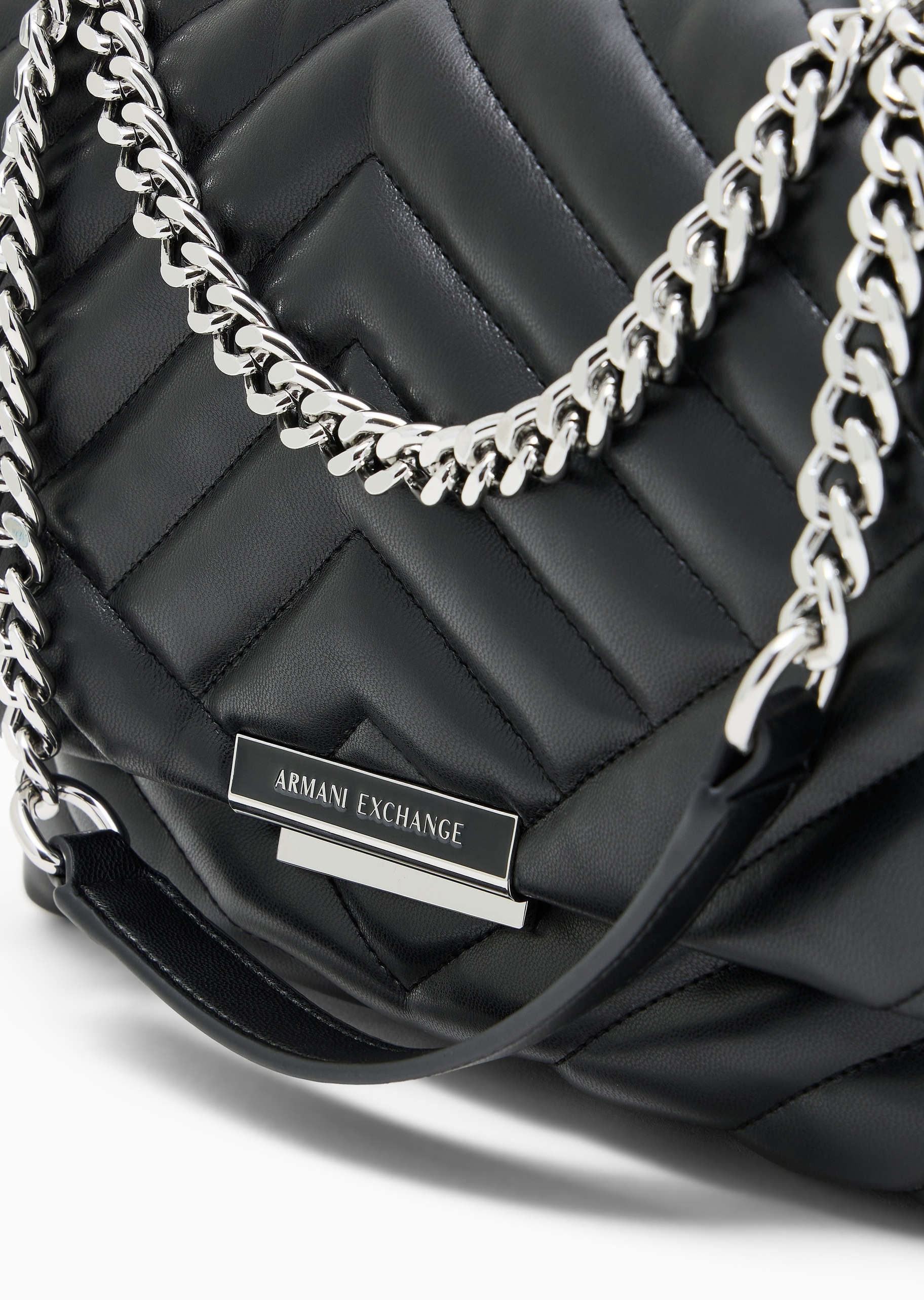 ARMANI EXCHANGE 女士翻盖可调节肩带单肩斜挎邮差包