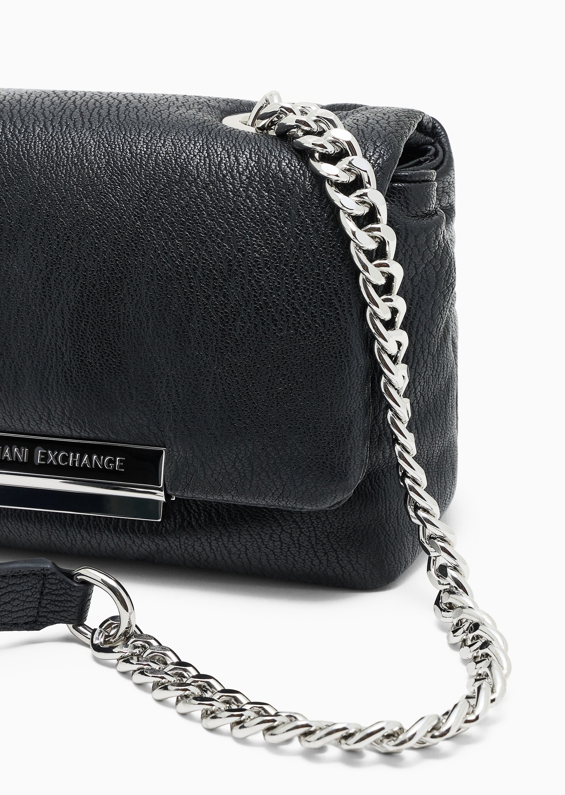 ARMANI EXCHANGE 女士翻盖可调节链条单肩斜挎迷你包