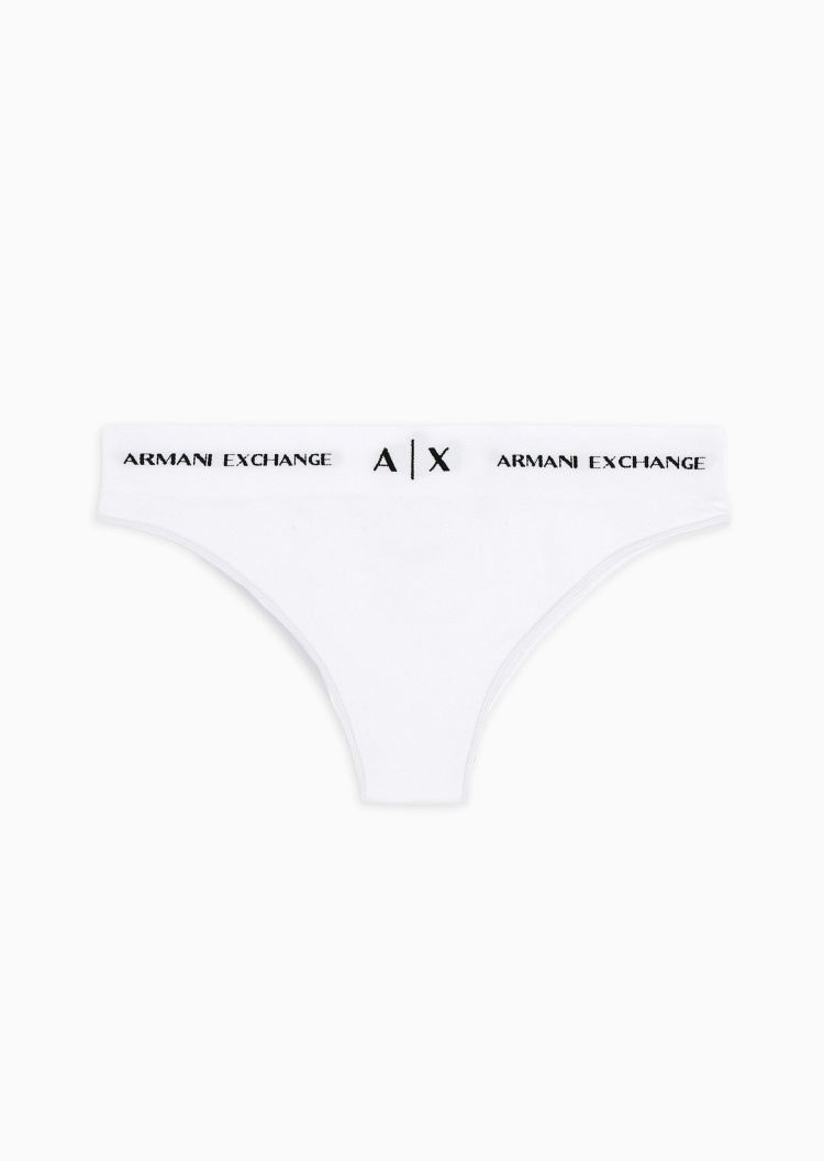 ARMANI EXCHANGE 女士提花Logo腰边性感轻奢弹力三角内裤