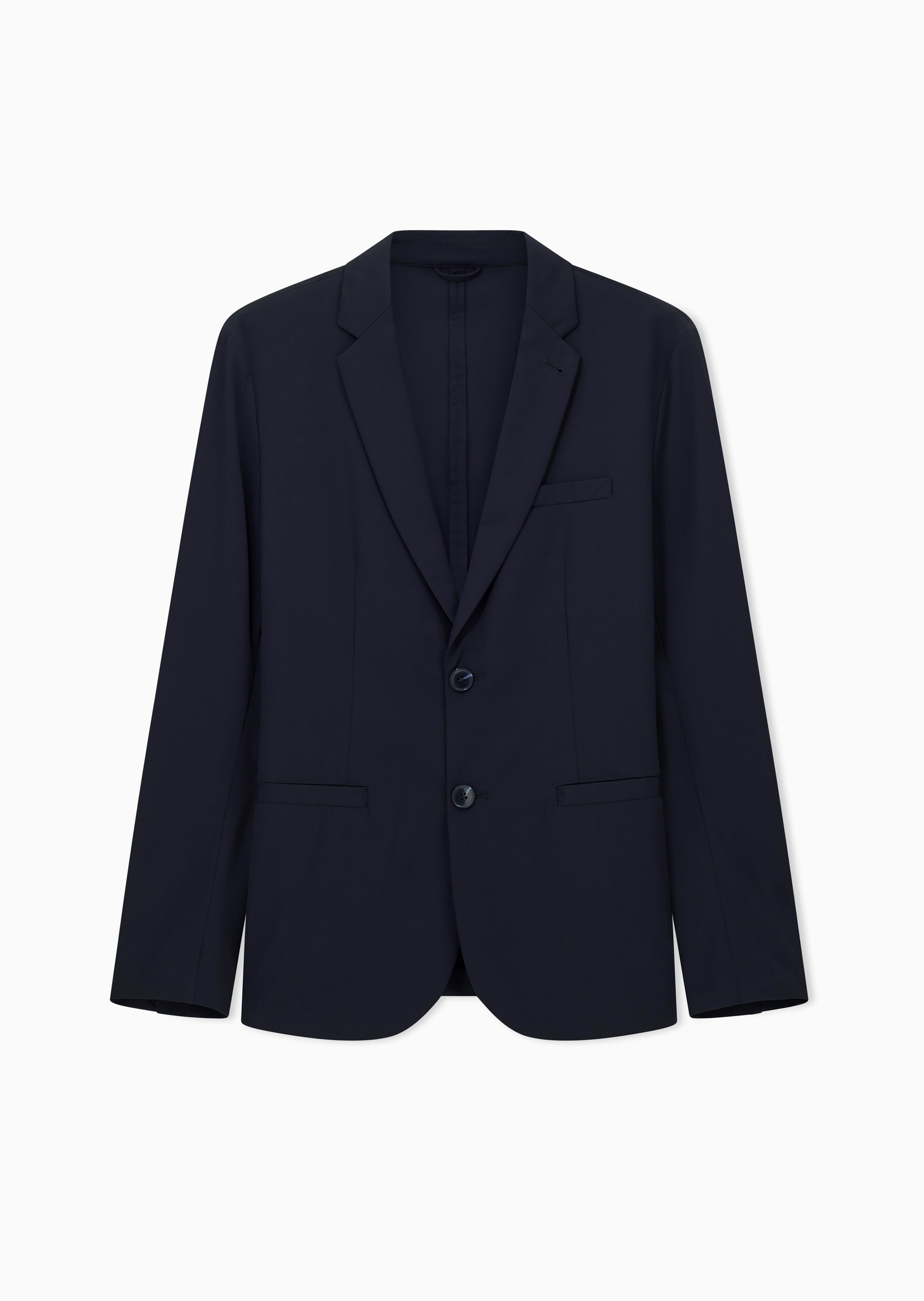 ARMANI EXCHANGE 男士合身长袖平驳领休闲商务西装外套
