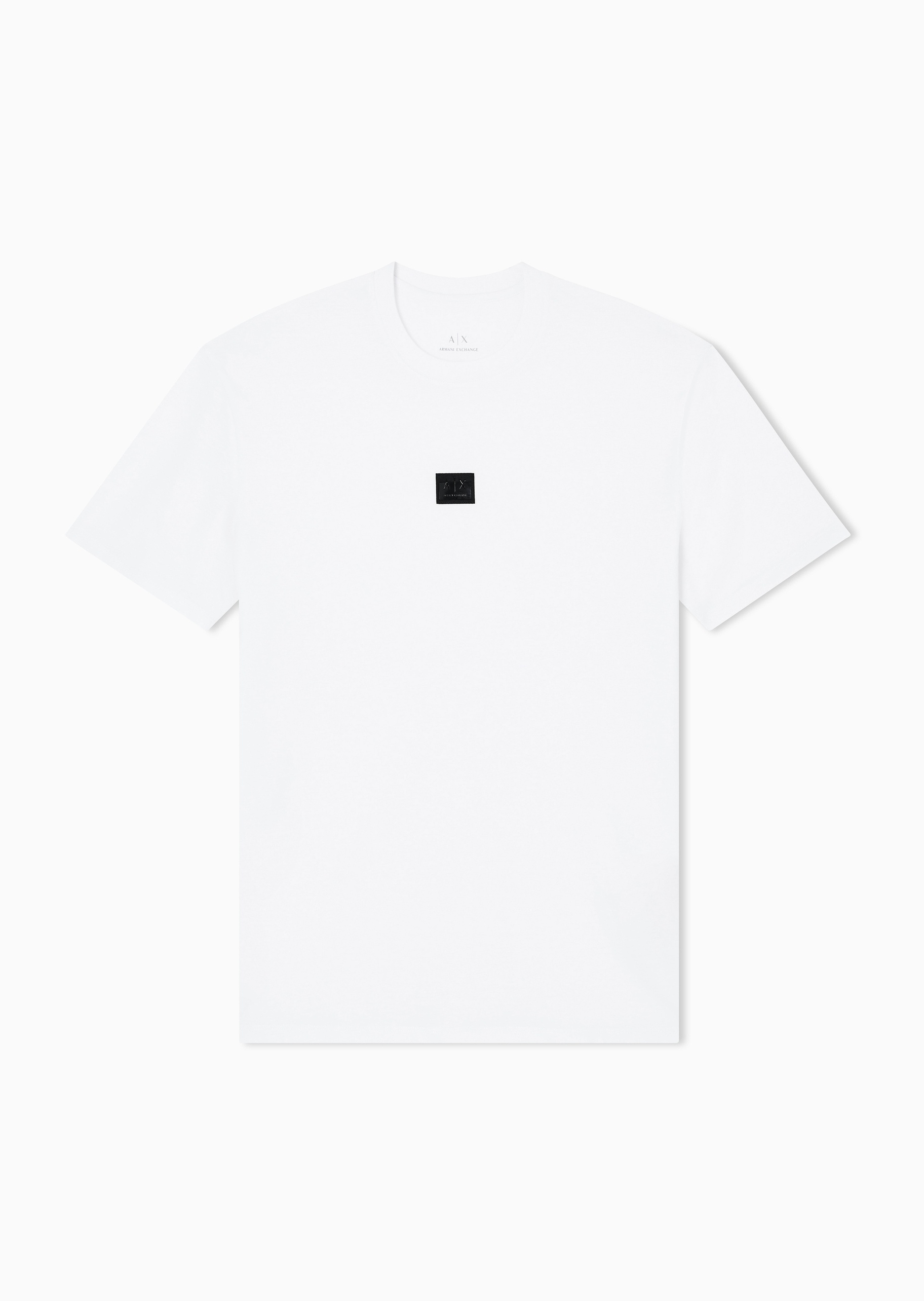 ARMANI EXCHANGE 男士纯棉宽松短袖圆领LOGO贴片薄T恤