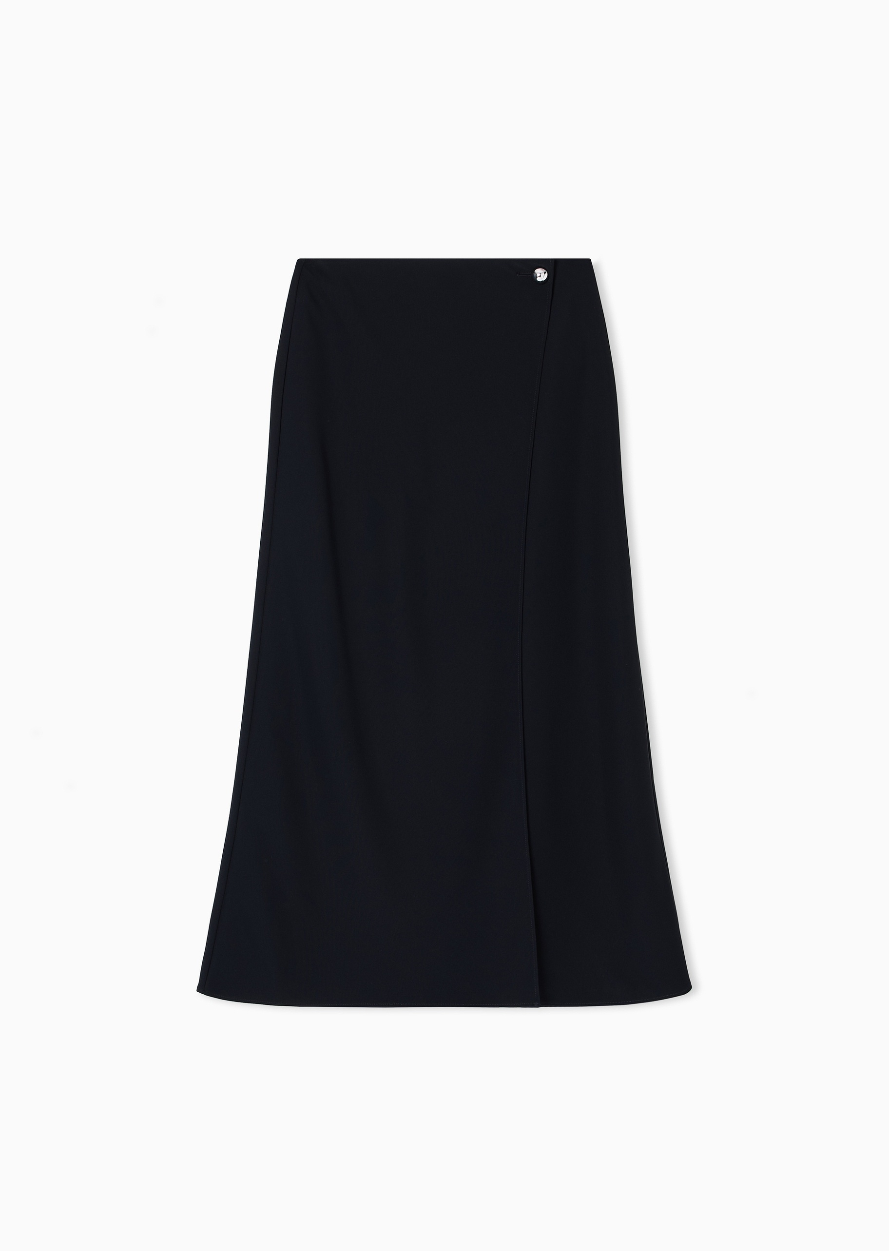 ARMANI EXCHANGE 女士长款纯色单粒纽扣高开叉半身裙