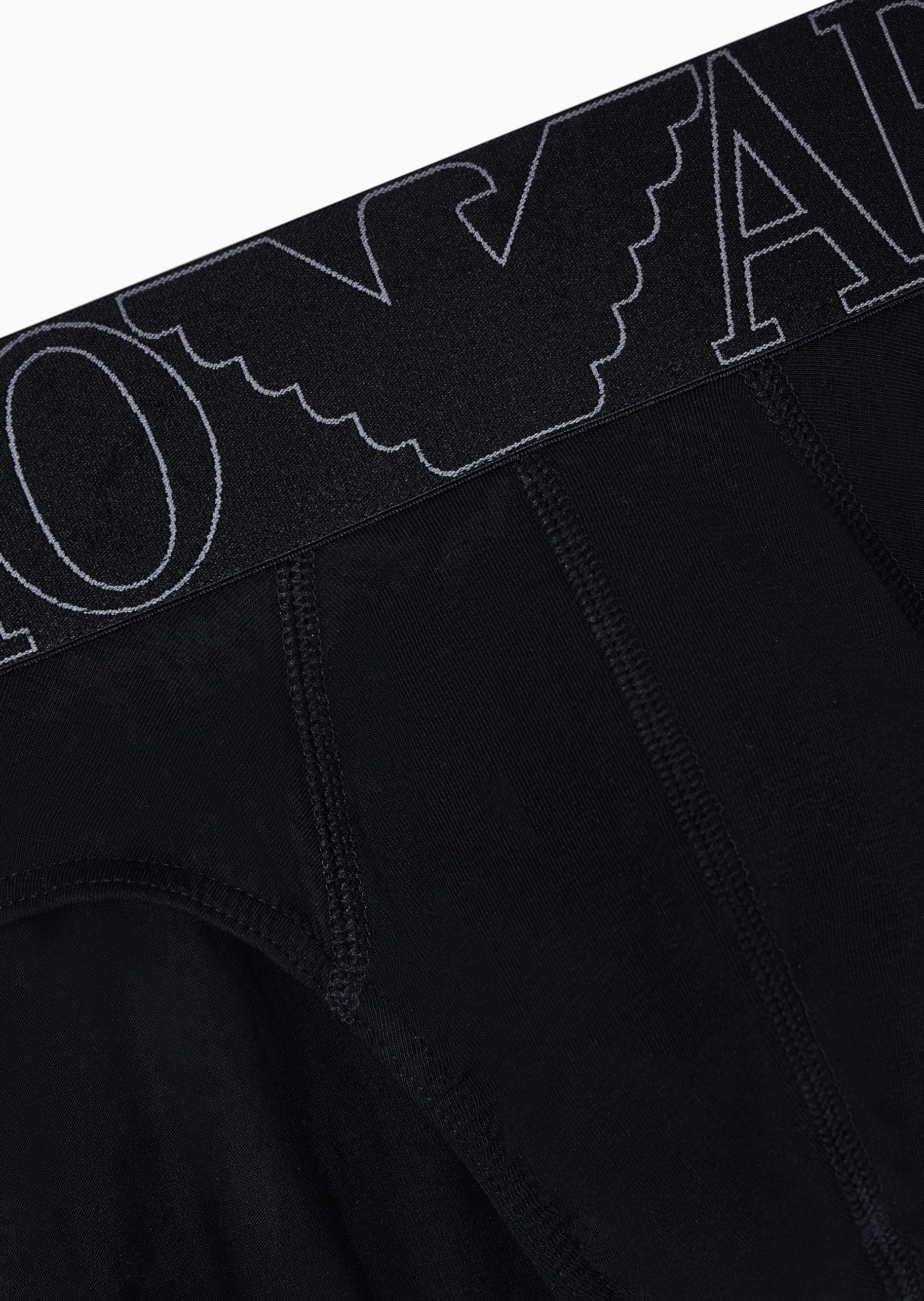 Emporio Armani 男士纯棉弹力三角LOGO腰边内裤