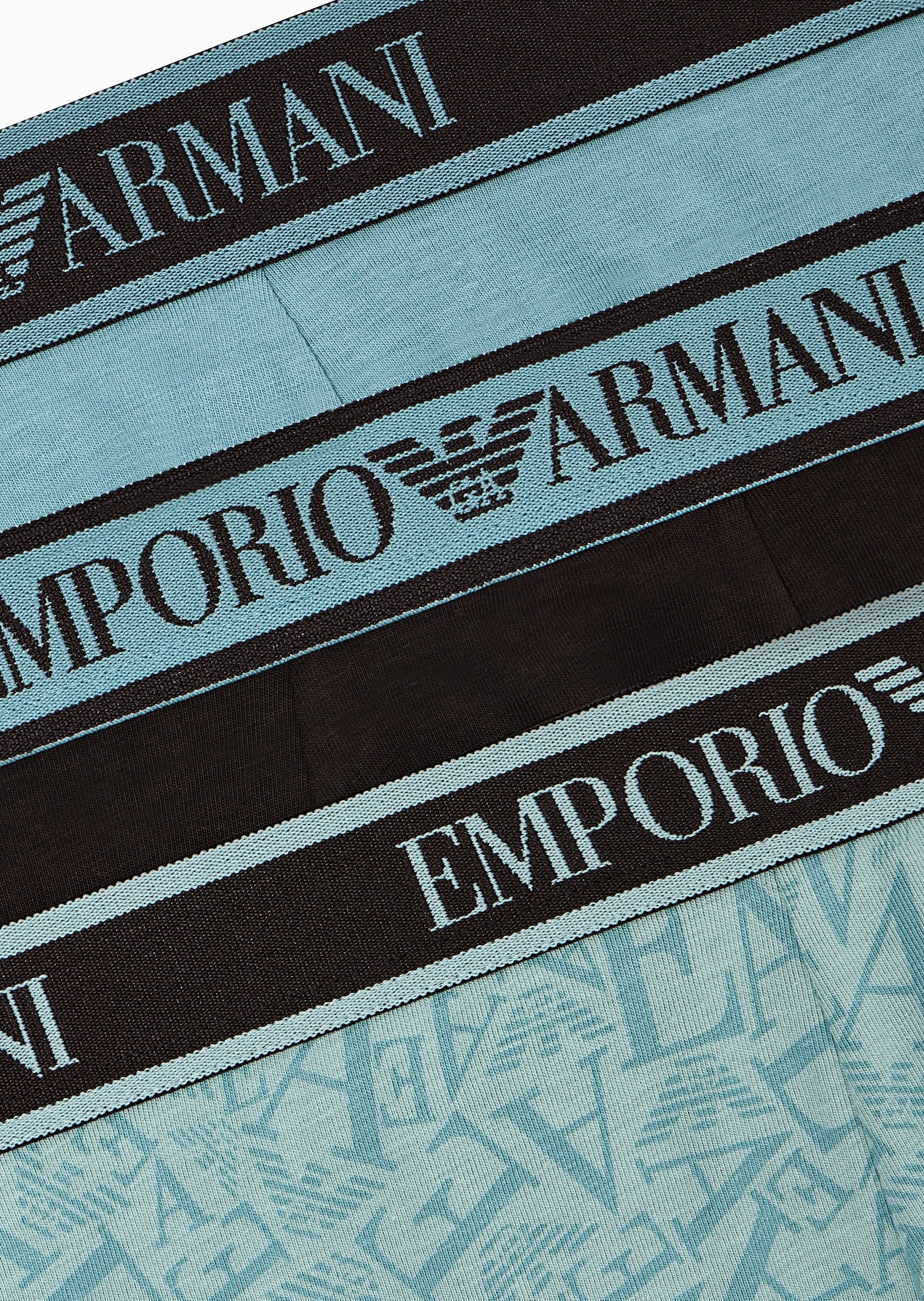 Emporio Armani 男士三条装纯棉平角内裤轻奢礼物