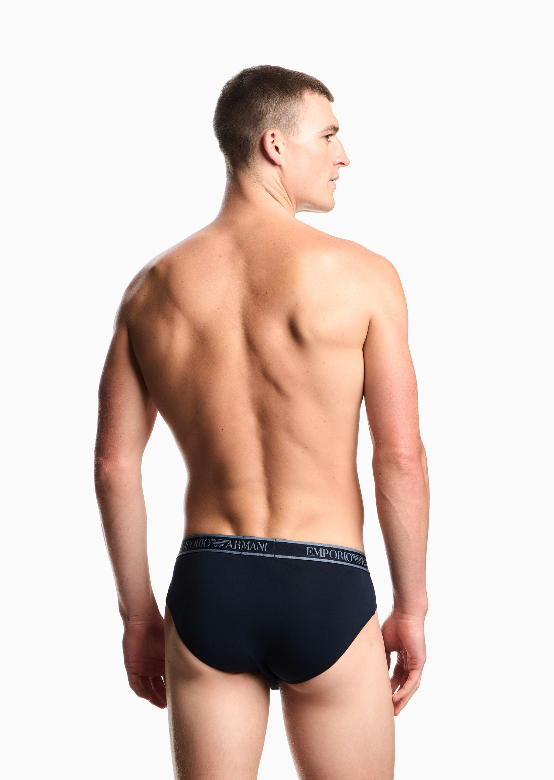 Emporio Armani 男士三条装纯棉性感三角内裤轻奢礼物