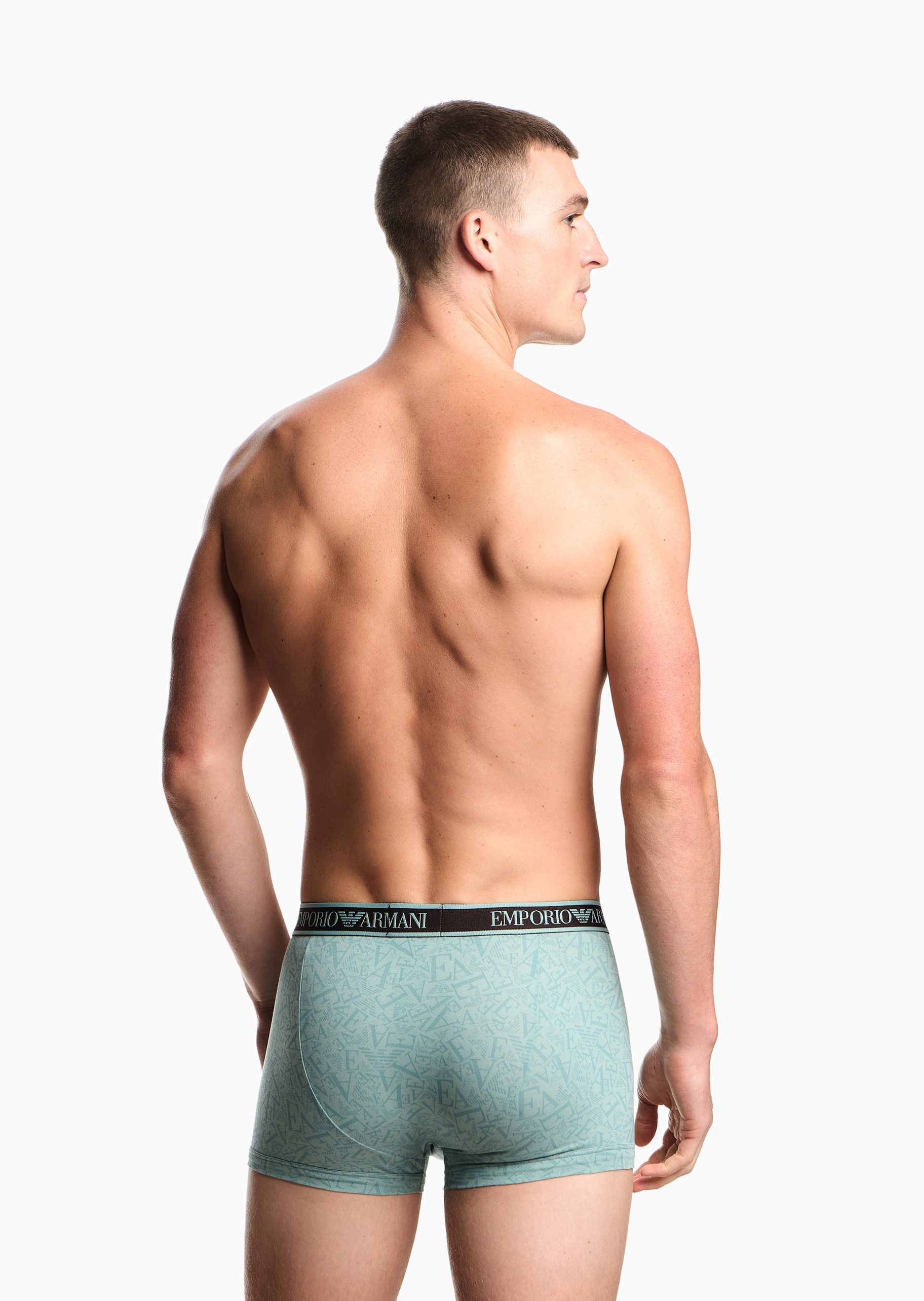 Emporio Armani 男士三条装纯棉平角内裤轻奢礼物