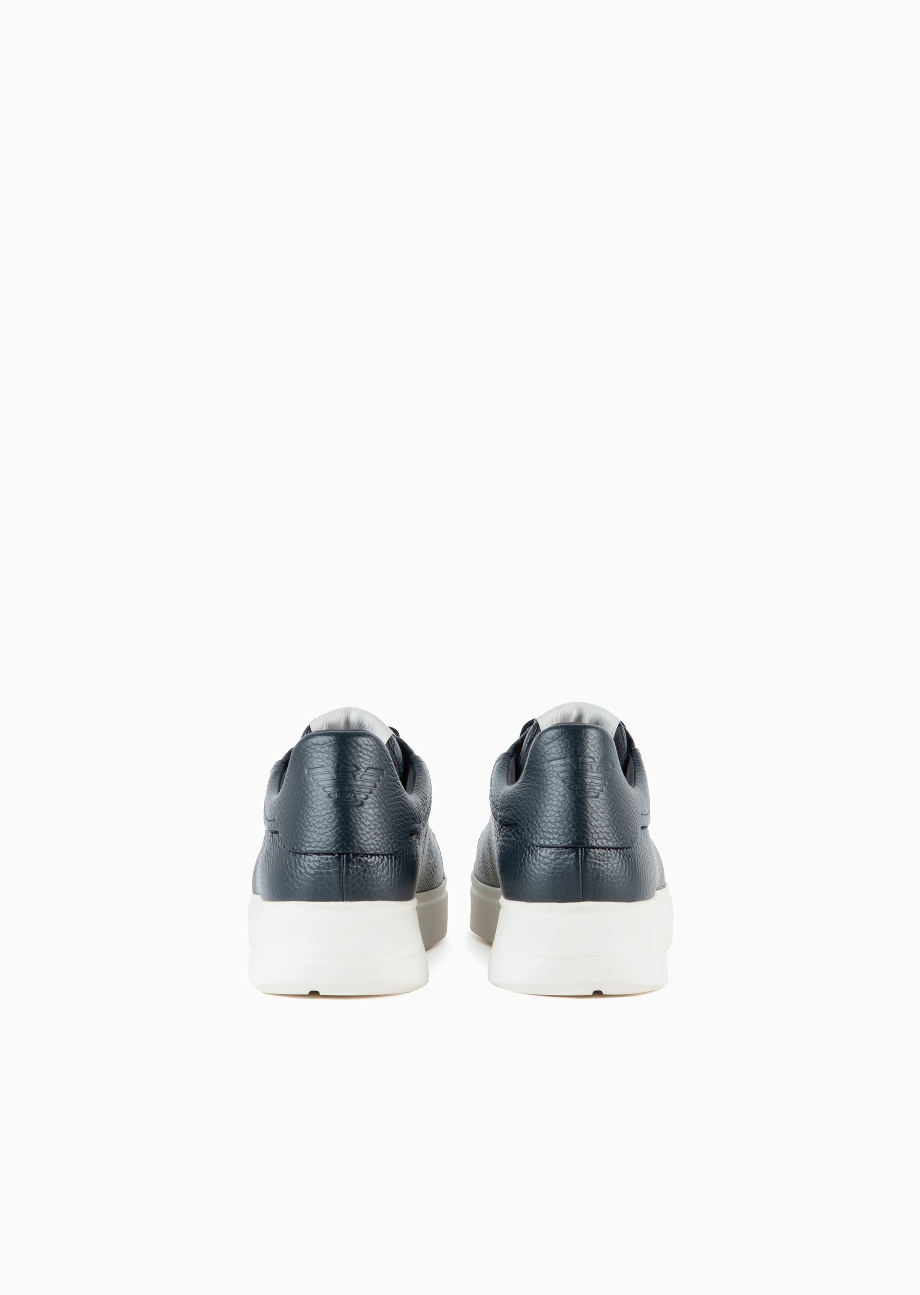 Emporio Armani 男士粒面牛皮绑带轻户外休闲运动鞋