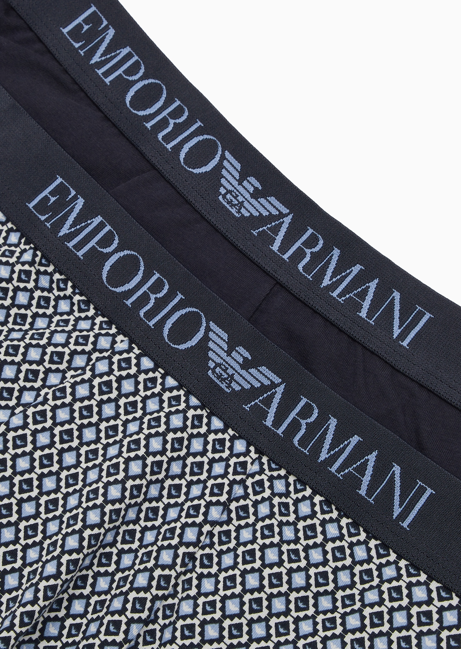 Emporio Armani 男士纯棉弹力平角两条装内裤套装