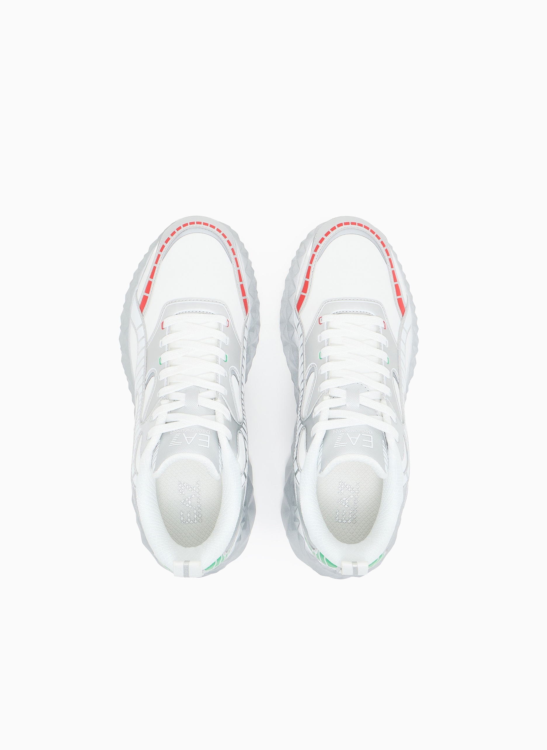 EA7 男士系带低帮厚底户外休闲运动鞋