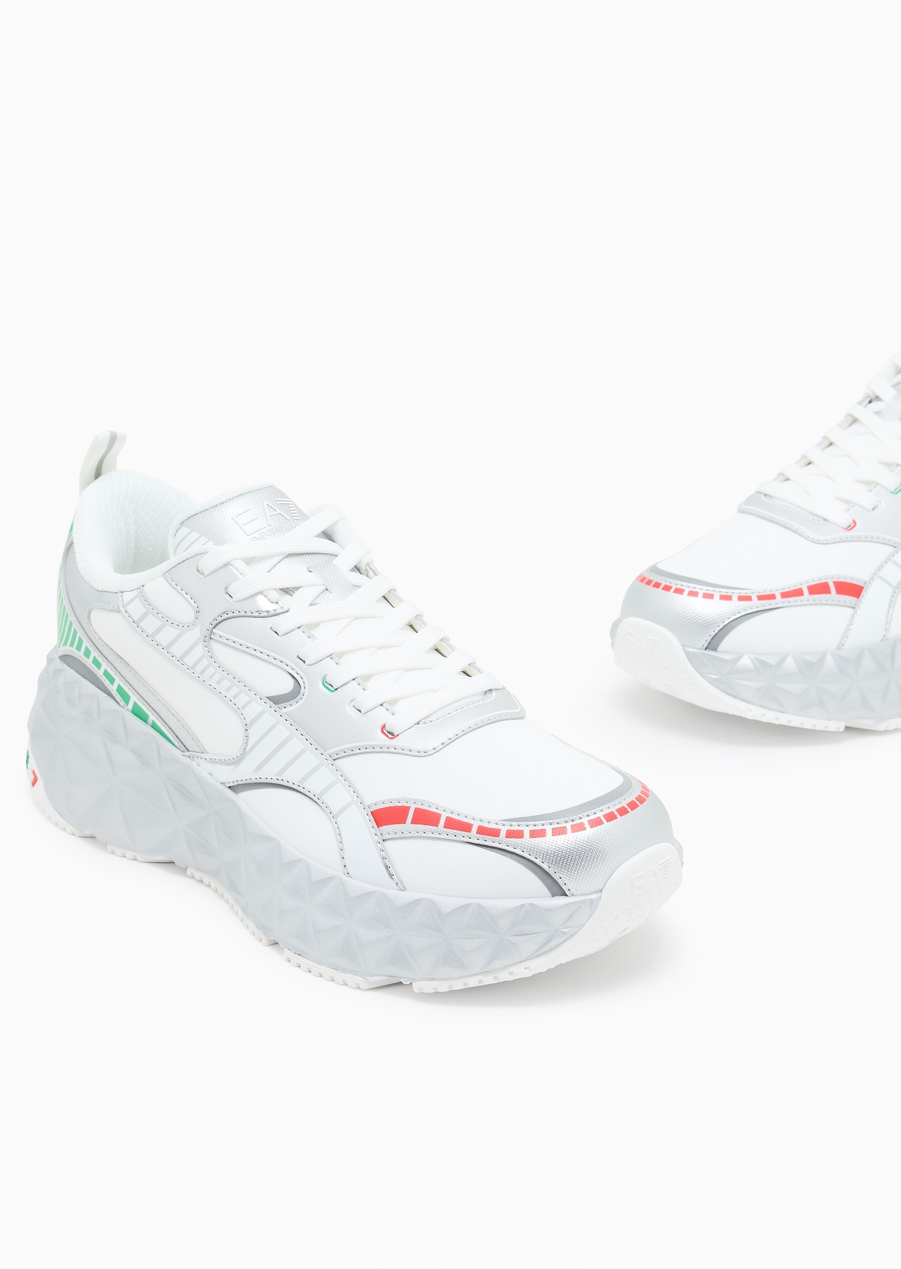 EA7 男士系带低帮厚底户外休闲运动鞋