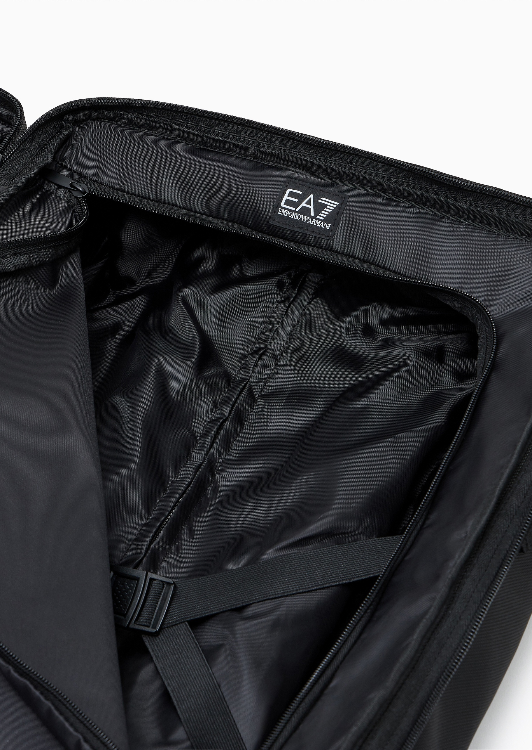 EA7 男女同款环绕拉链方形四滚轮户外运动旅行箱