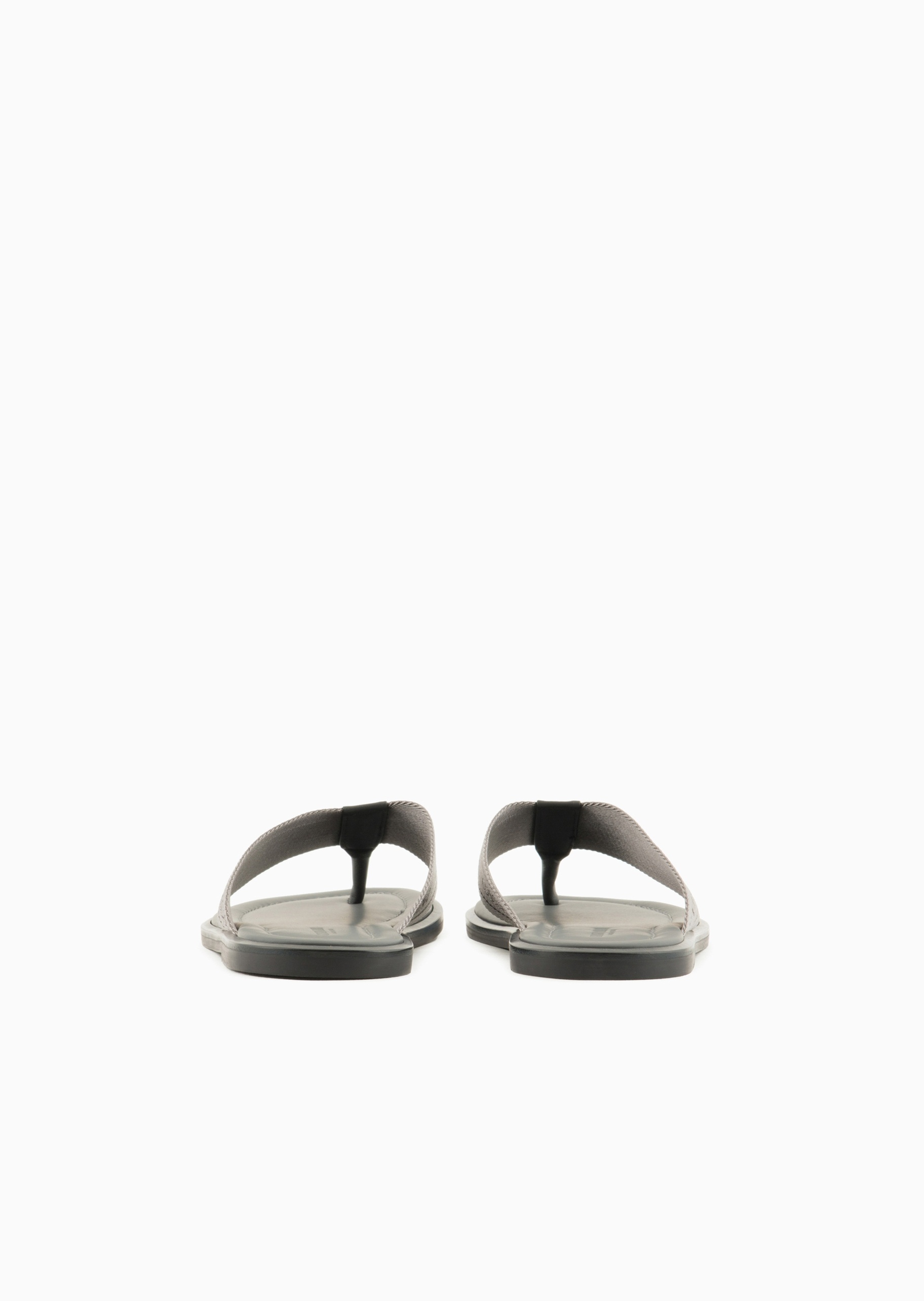 Giorgio Armani 男士针织人字袢带平底休闲沙滩凉鞋