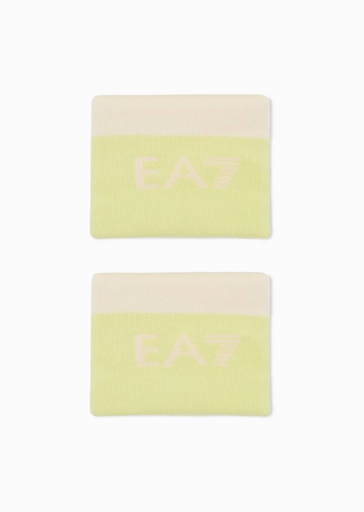 EA7 女士一副装提花撞色户外网球腕带护腕