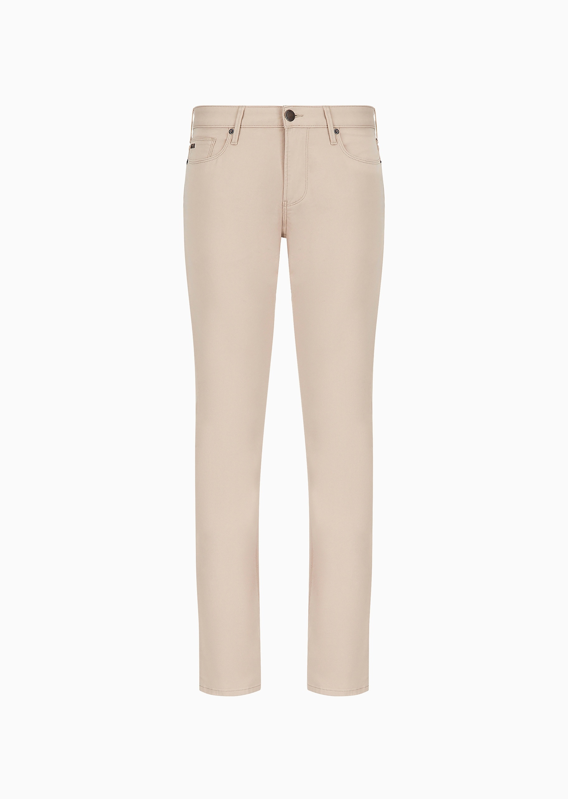 Emporio Armani 男士弹力修身低腰直筒复古纯棉牛仔裤