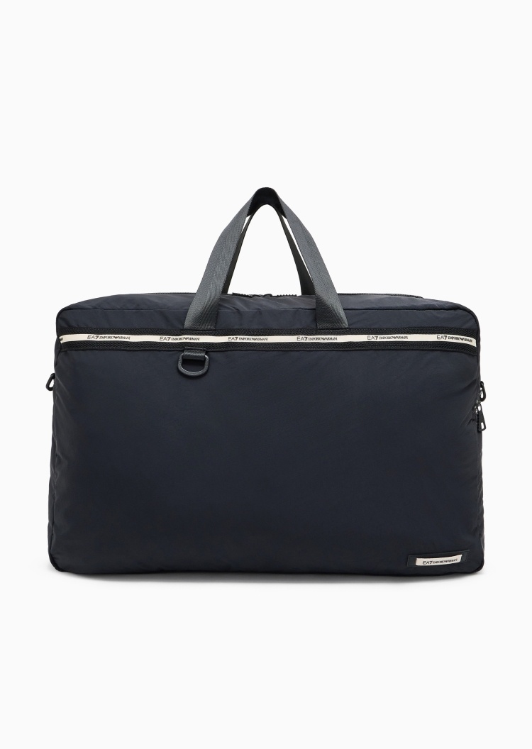 EA7 男女同款大容量拉链可拆肩带手提单肩健身包