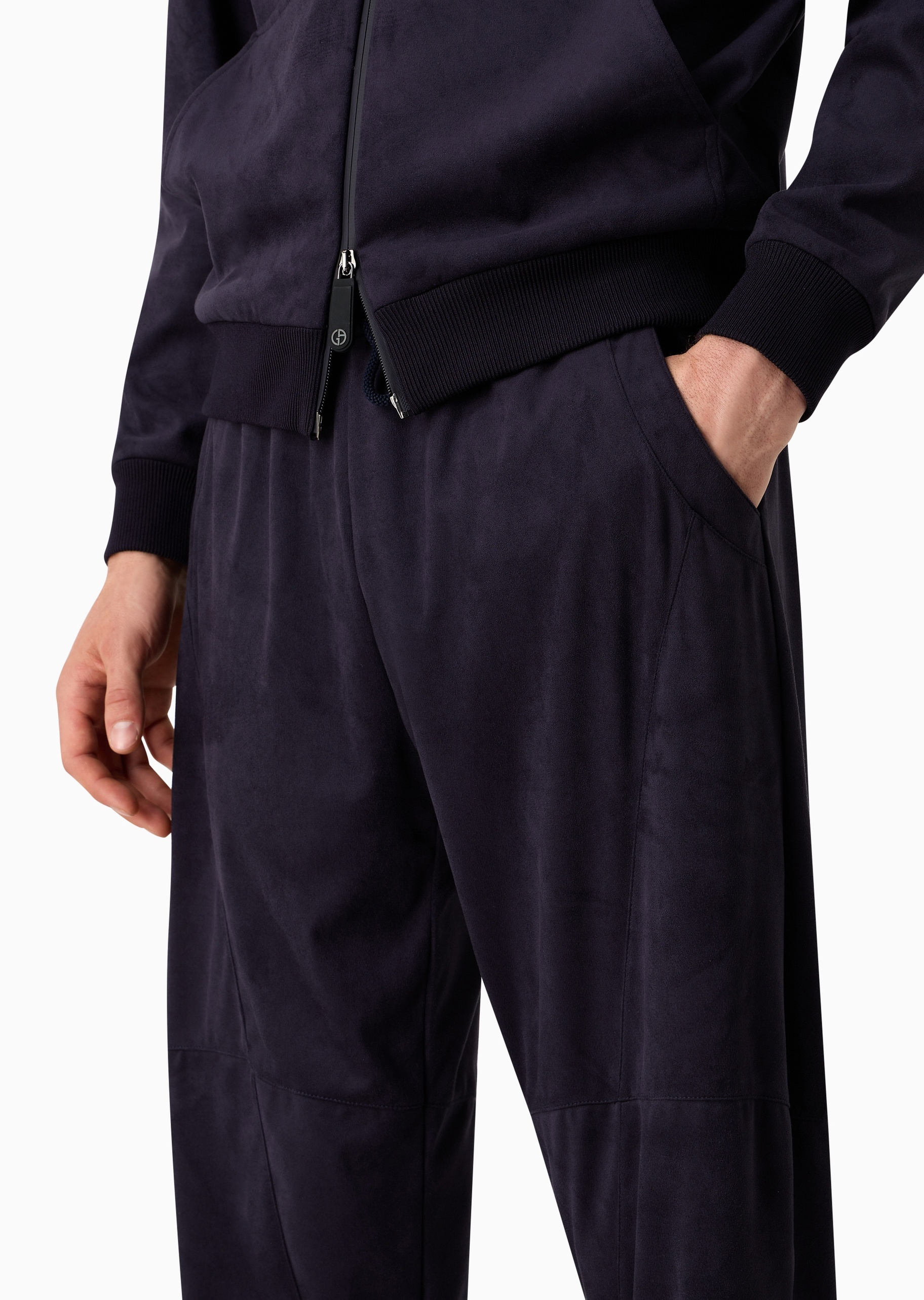 Giorgio Armani 胡歌同款男士弹力系带腰锥形卫裤