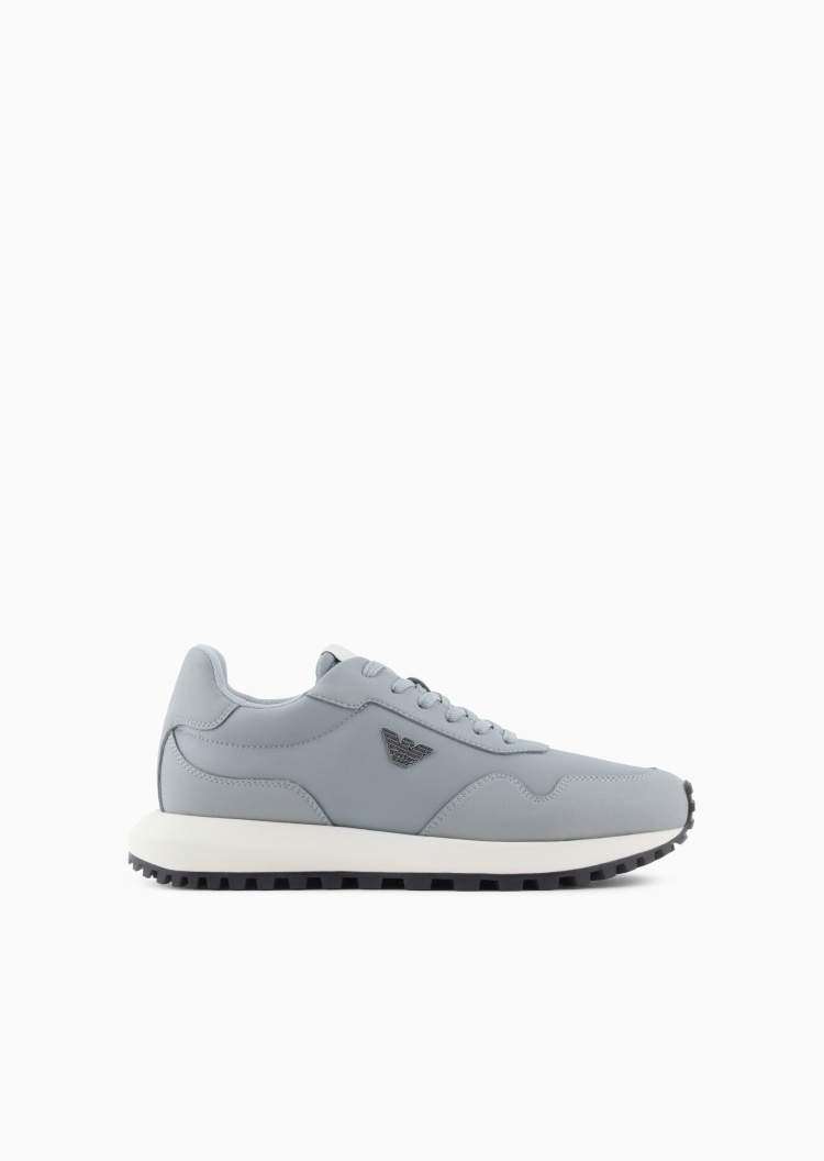 Emporio Armani 男士轻户外绑带复合底休闲运动鞋