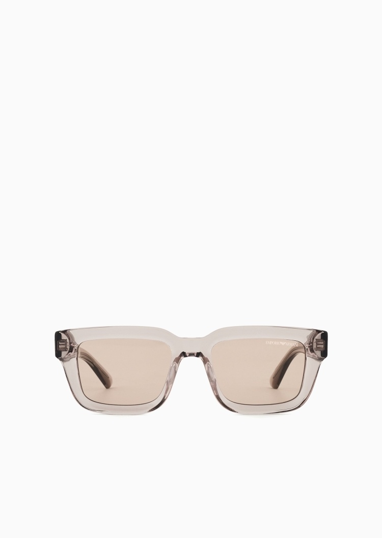 Emporio Armani 男士方形粗框潮流复古时尚太阳眼镜