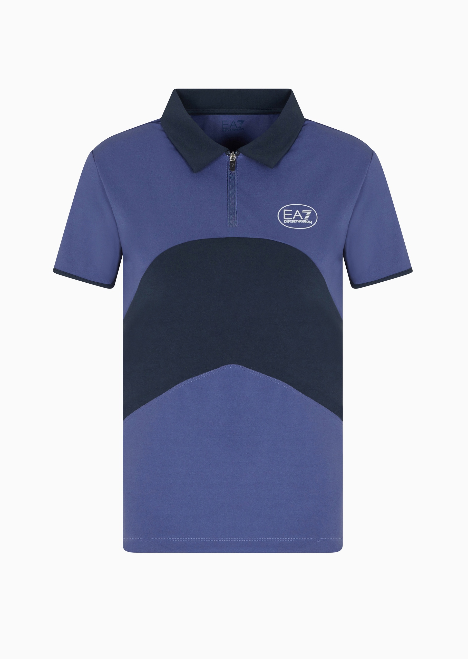 EA7 女士弹力短袖翻领网球Polo衫