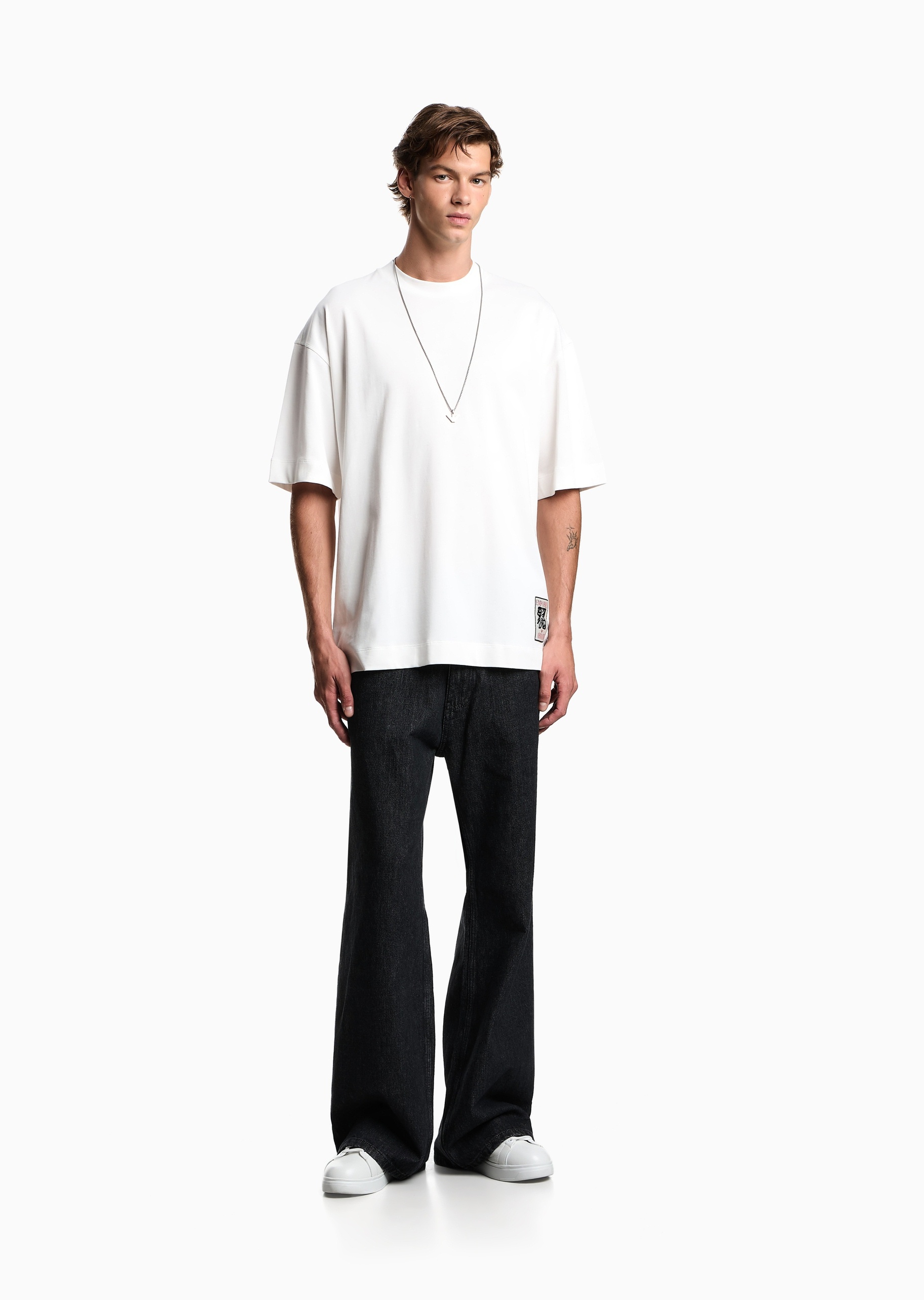 Emporio Armani 易烊千玺限定系列男女同款纯棉宽松短袖T恤