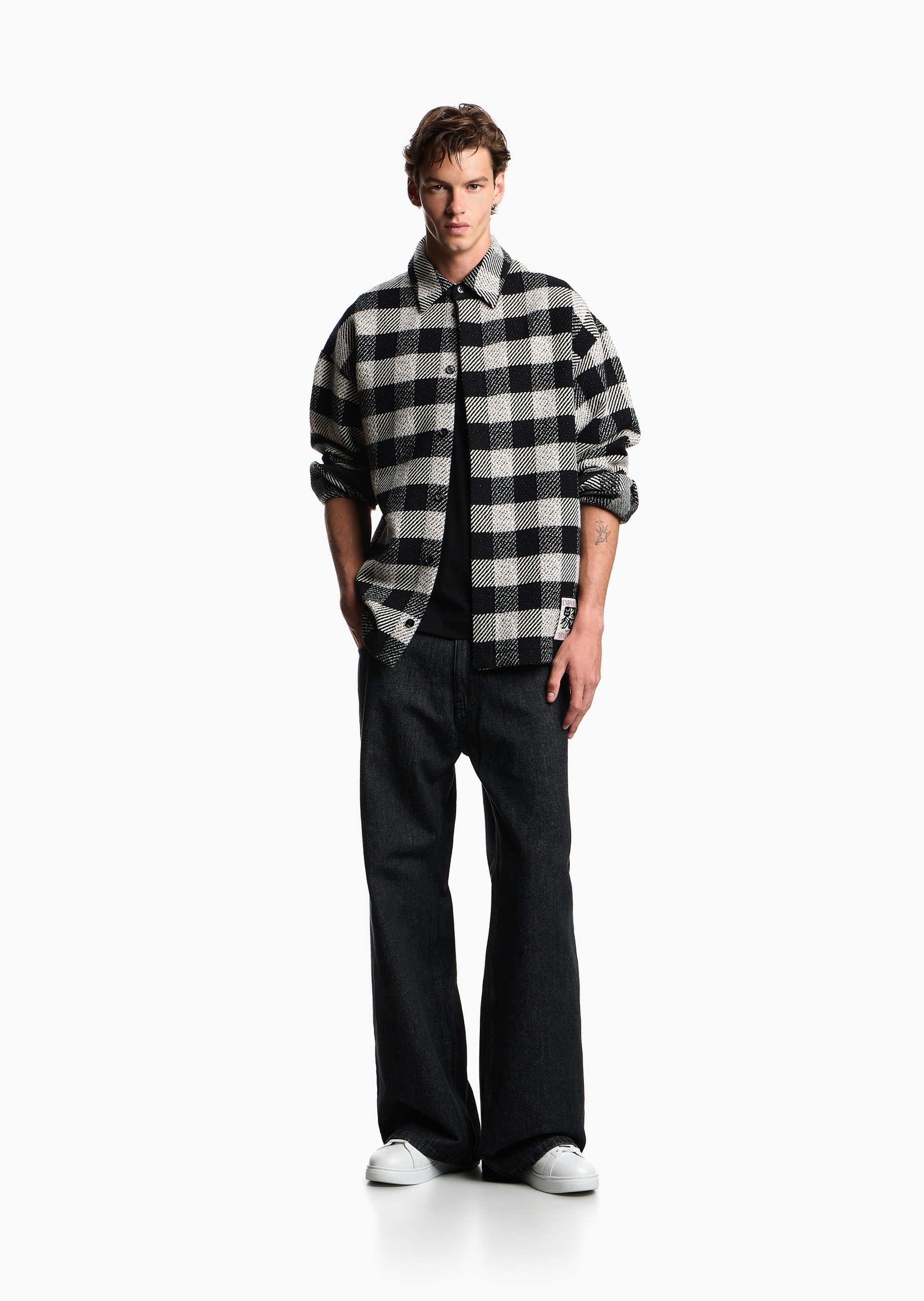 Emporio Armani 易烊千玺特别限定系列男士宽松阔腿牛仔裤