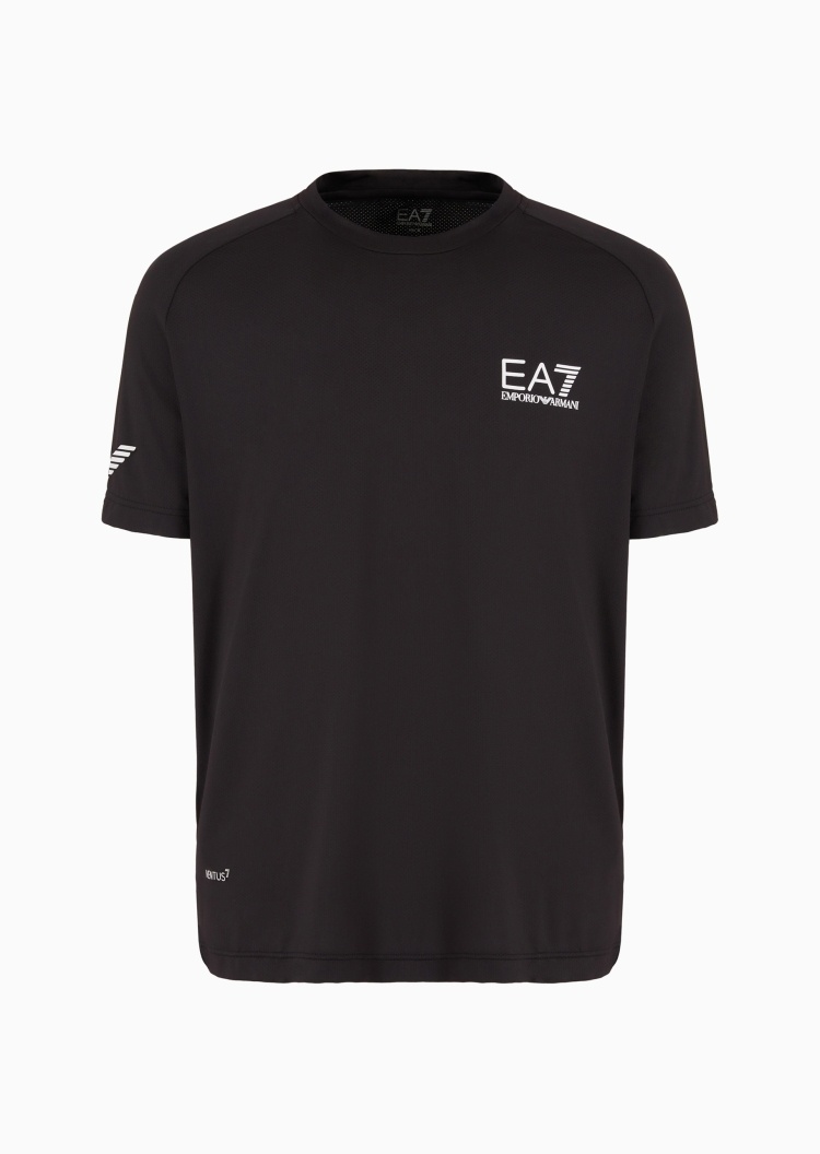 EA7 男士VENTUS 7修身短袖圆领网球T恤