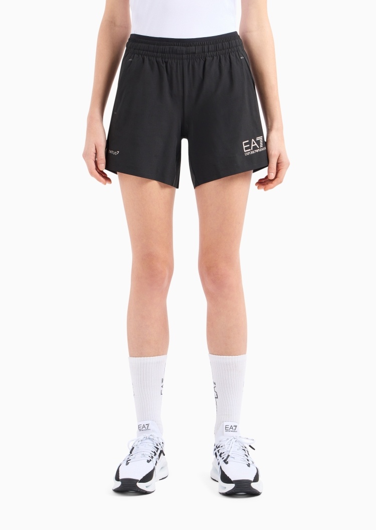 EA7 女士VENTUS 7合身短款直筒跑步短裤