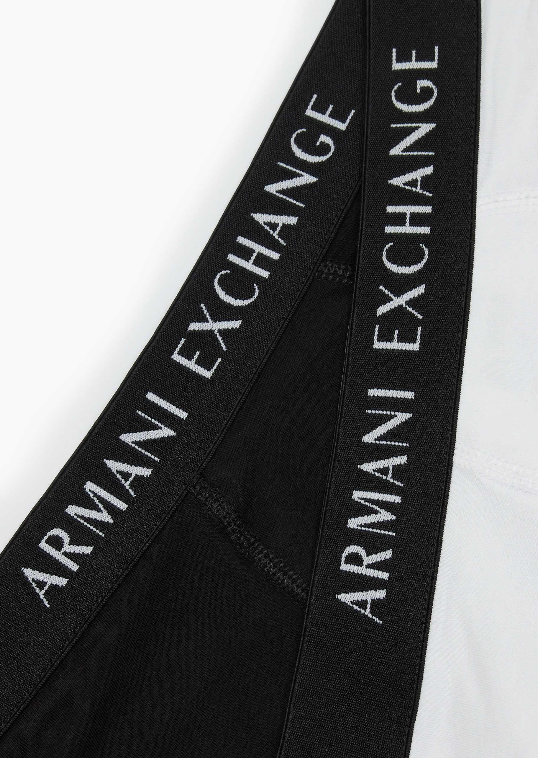 ARMANI EXCHANGE 男士纯棉弹力合身平角两条装徽标内裤套装