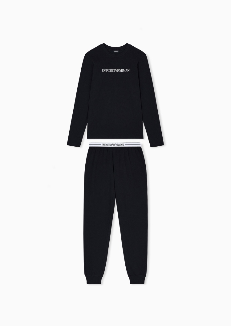 Emporio Armani 女士纯棉休闲简约亲肤柔软家居睡衣套装