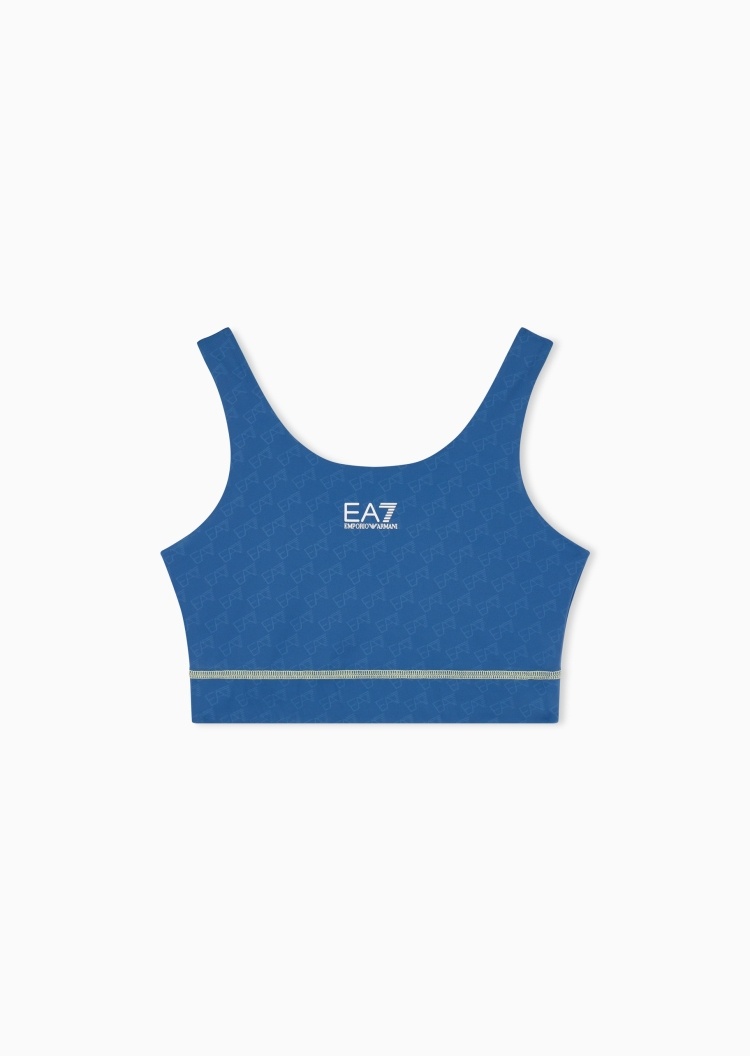 EA7 女士正反两穿织带跑步运动文胸内衣美背