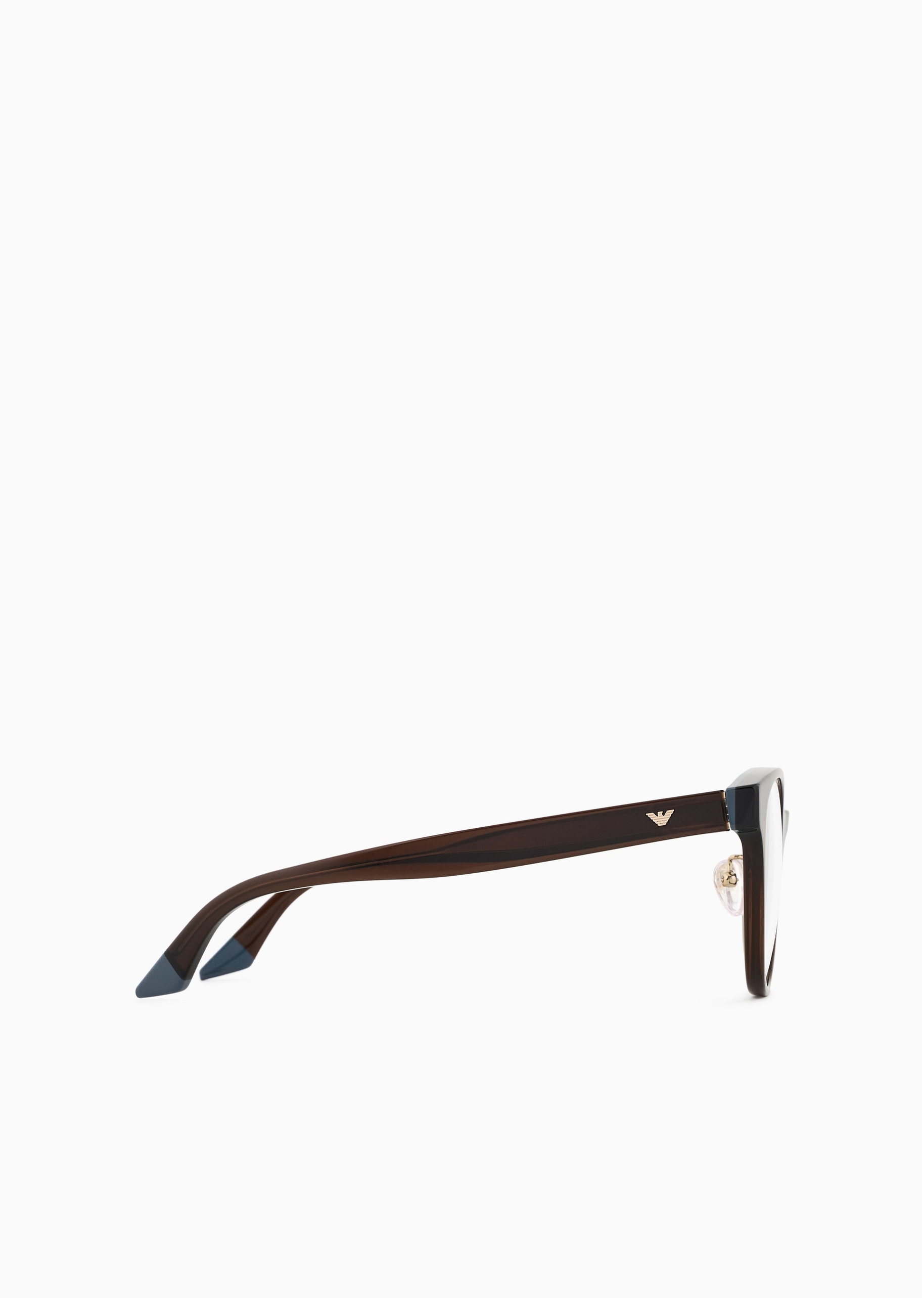 Emporio Armani 白鹿同款女士圆形边框鹰标时尚优雅光学眼镜