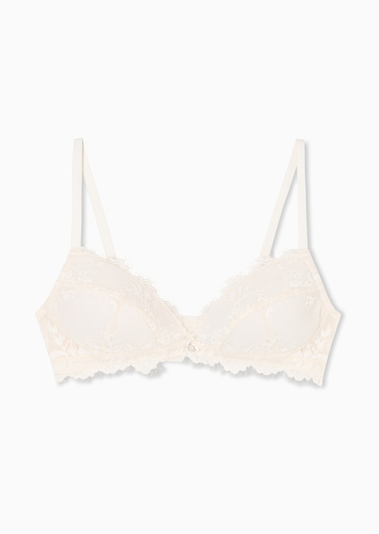 Emporio Armani 女士性感蕾丝细肩带无钢圈内衣文胸