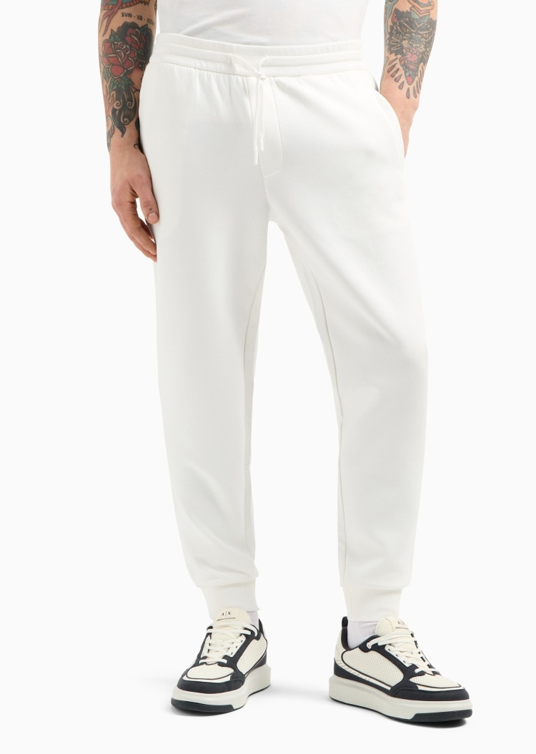 ARMANI EXCHANGE 男士棉质宽松系带长款锥形束脚运动卫裤