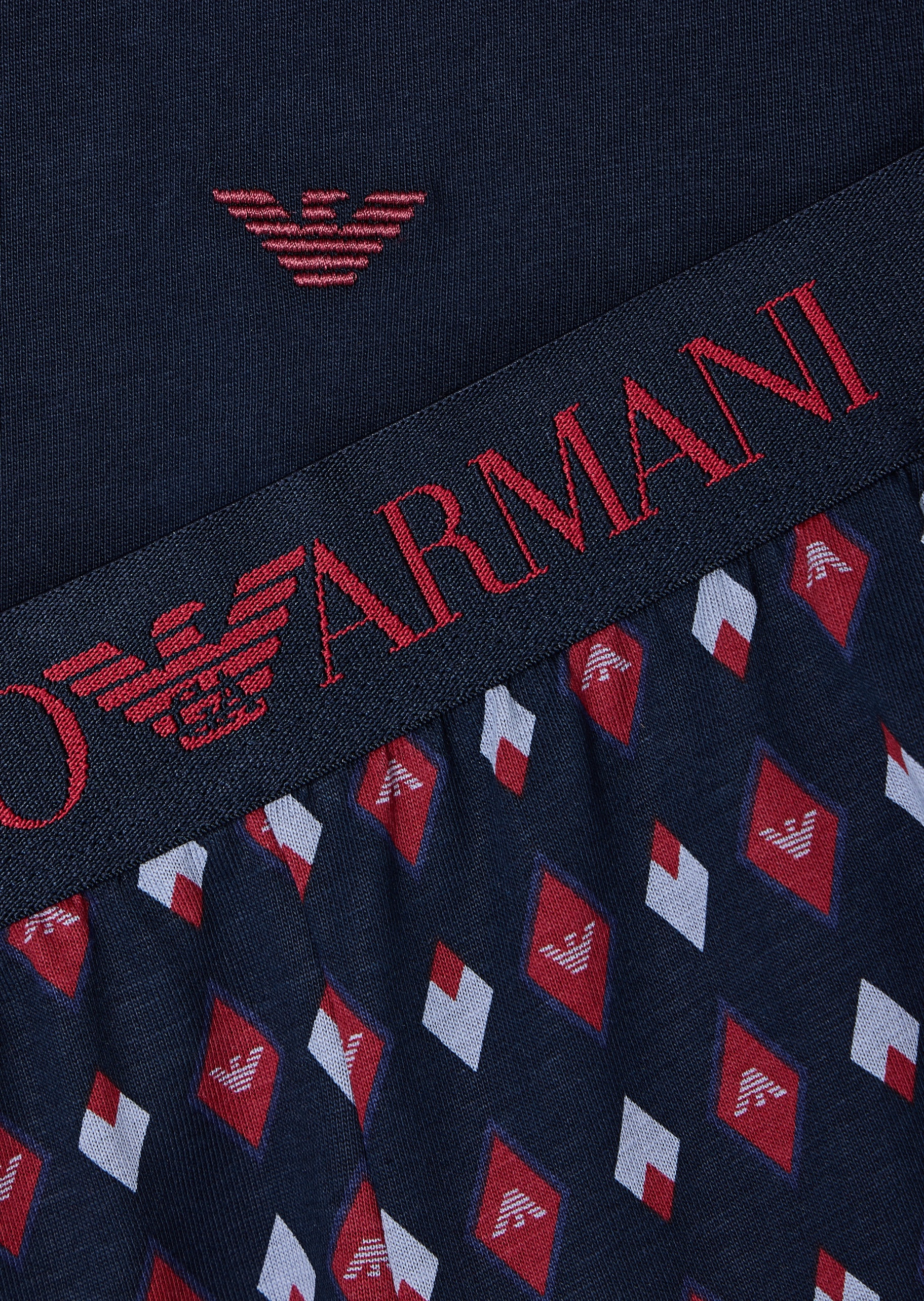Emporio Armani 男士全棉圆领短袖T恤短裤睡衣套装