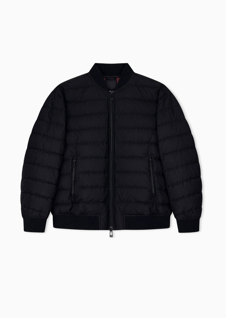 ARMANI EXCHANGE 男士绗缝通勤棒球排骨羽绒服外套