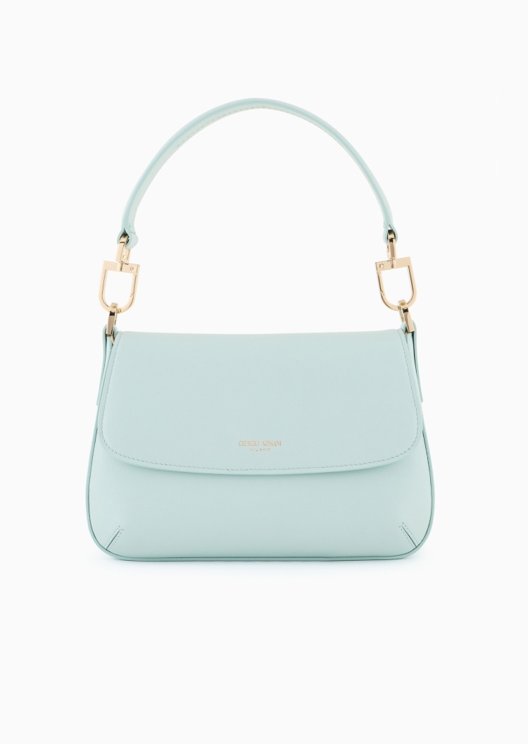Giorgio Armani 女士羊皮革商务通勤休闲单肩手提斜挎包