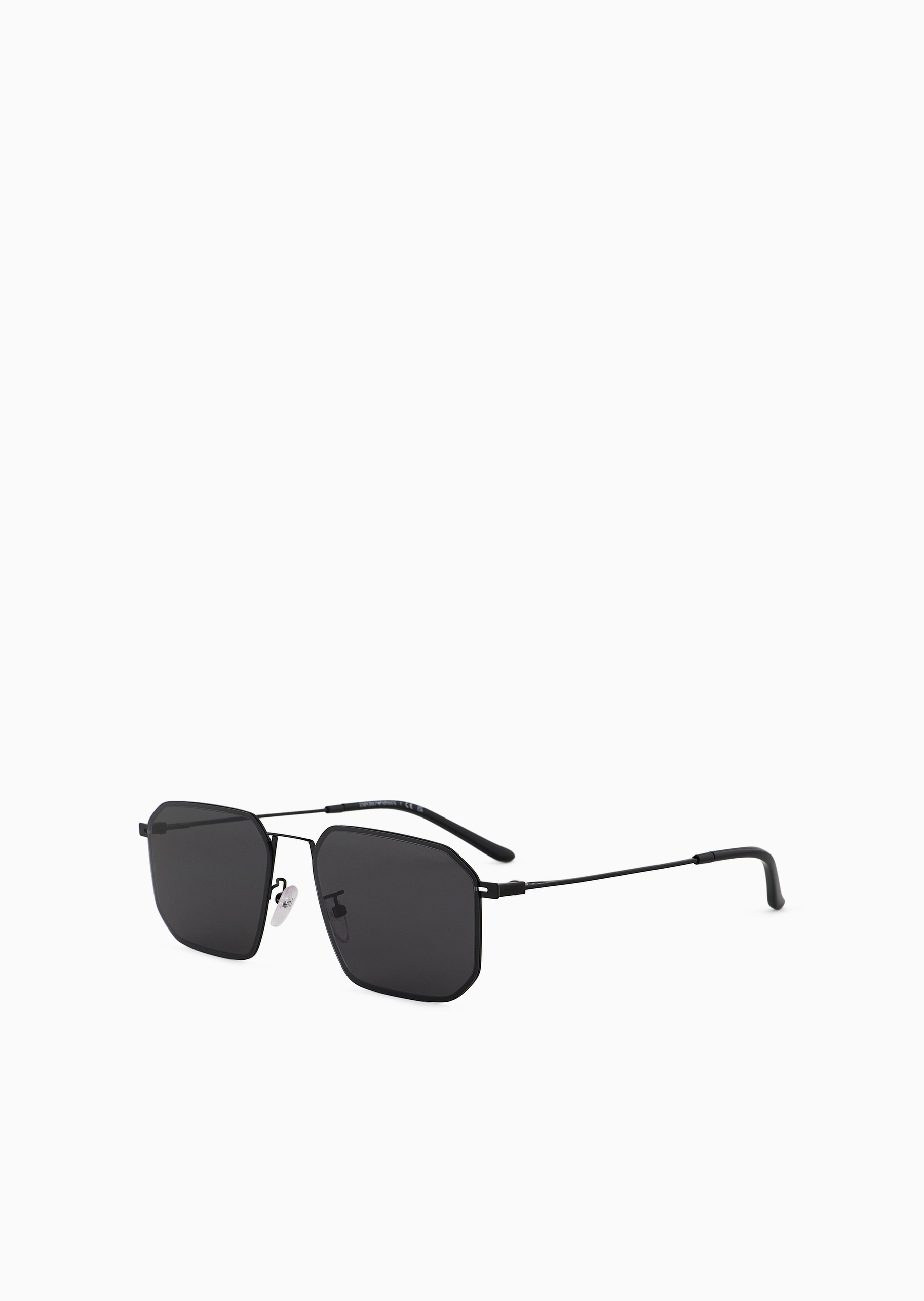 Emporio Armani 曾舜晞同款男士不规则形金属细框太阳眼镜