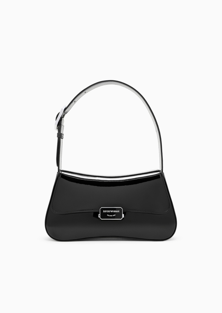 Emporio Armani 女士翻盖Hobo可调节肩带手提单肩包