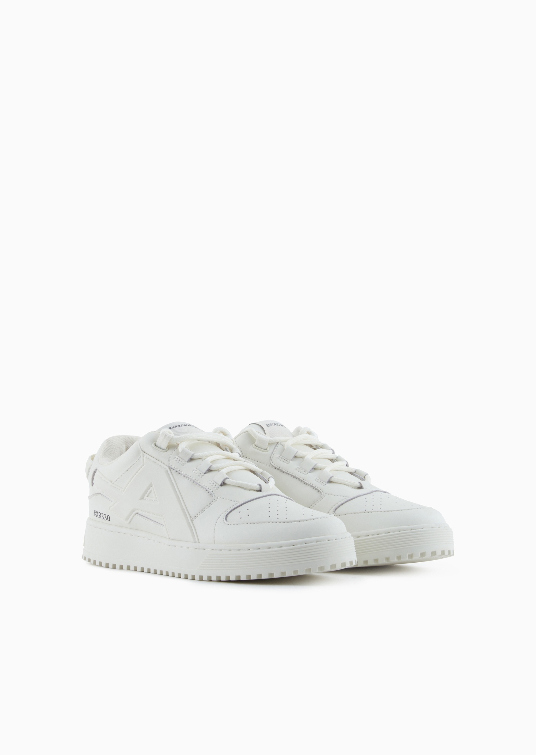 Emporio Armani 男士轻户外厚底小白鞋休闲运动板鞋