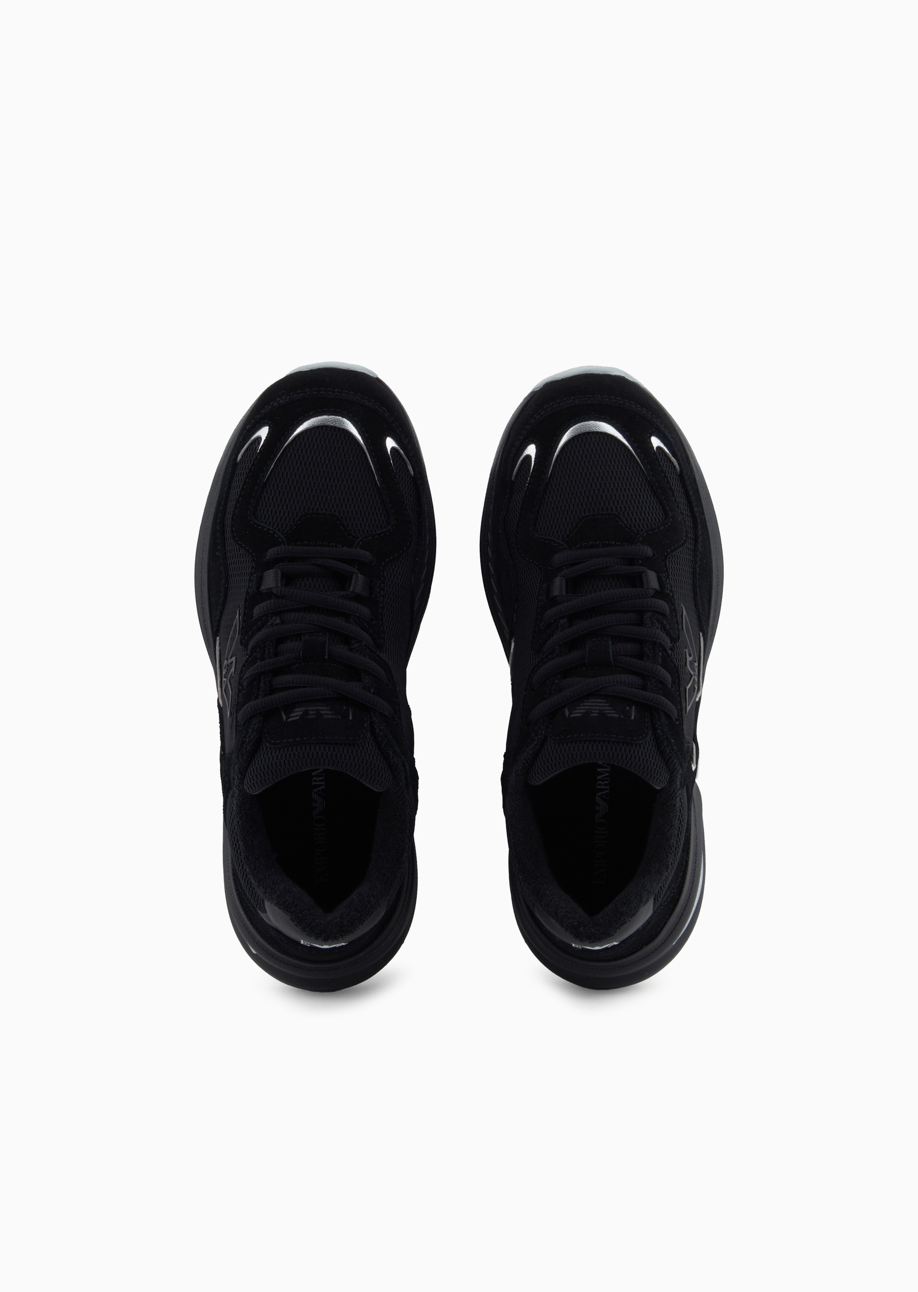 Emporio Armani 女士拼接轻户外休闲运动厚底老爹鞋