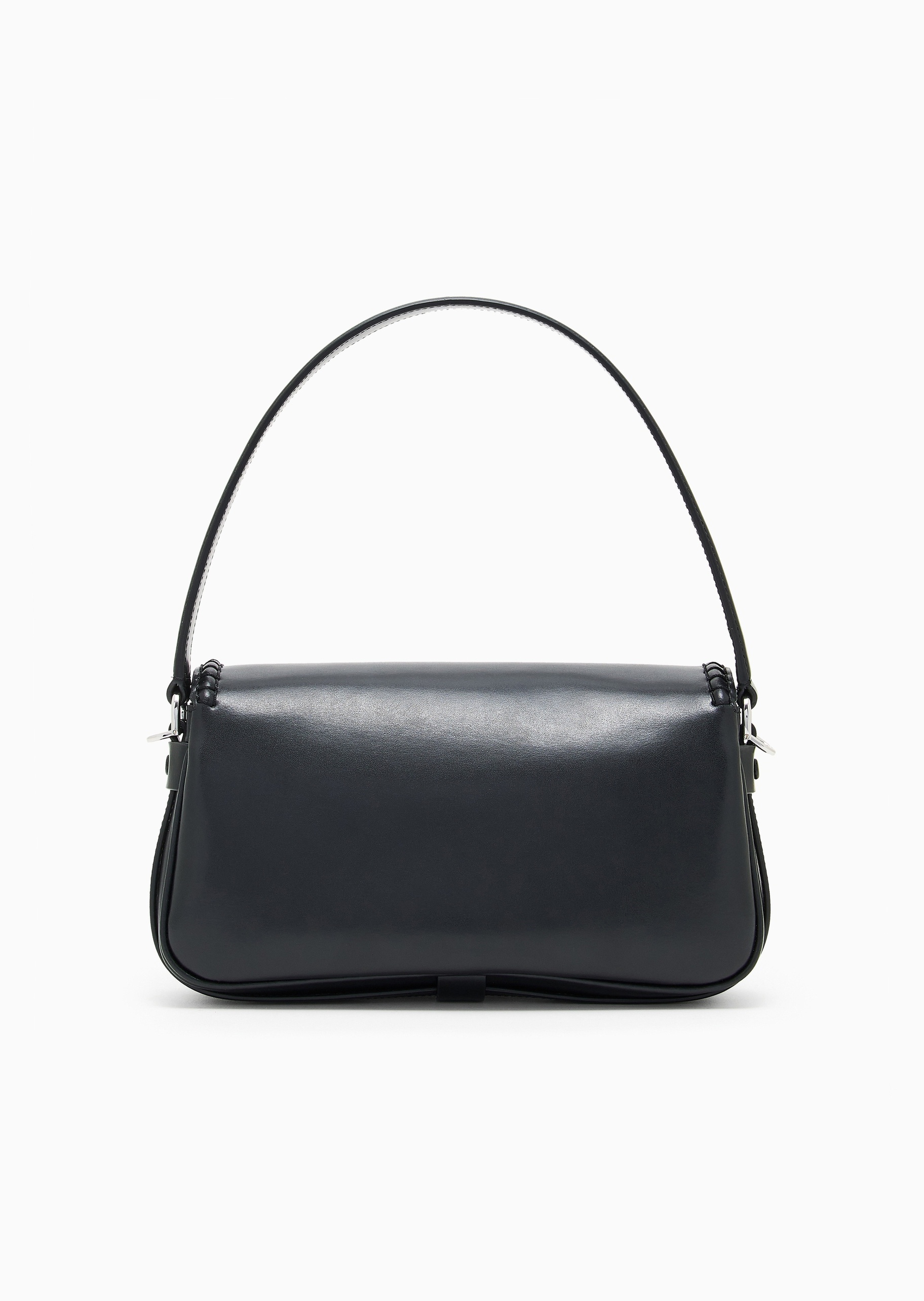 Emporio Armani 女士翻盖长方形拉链内袋手提单肩包