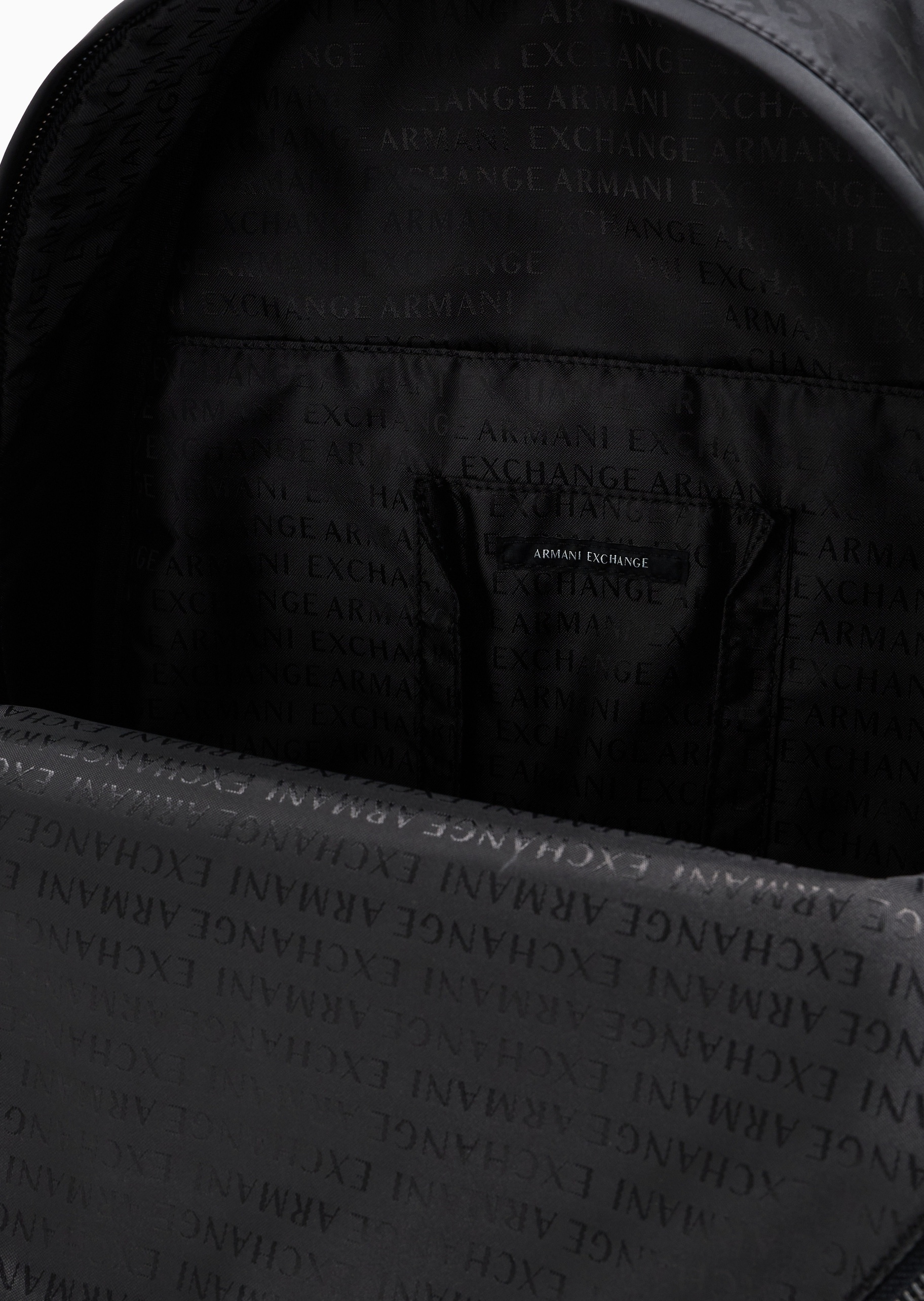 ARMANI EXCHANGE 男士运动风老花通勤休闲大容量双肩包