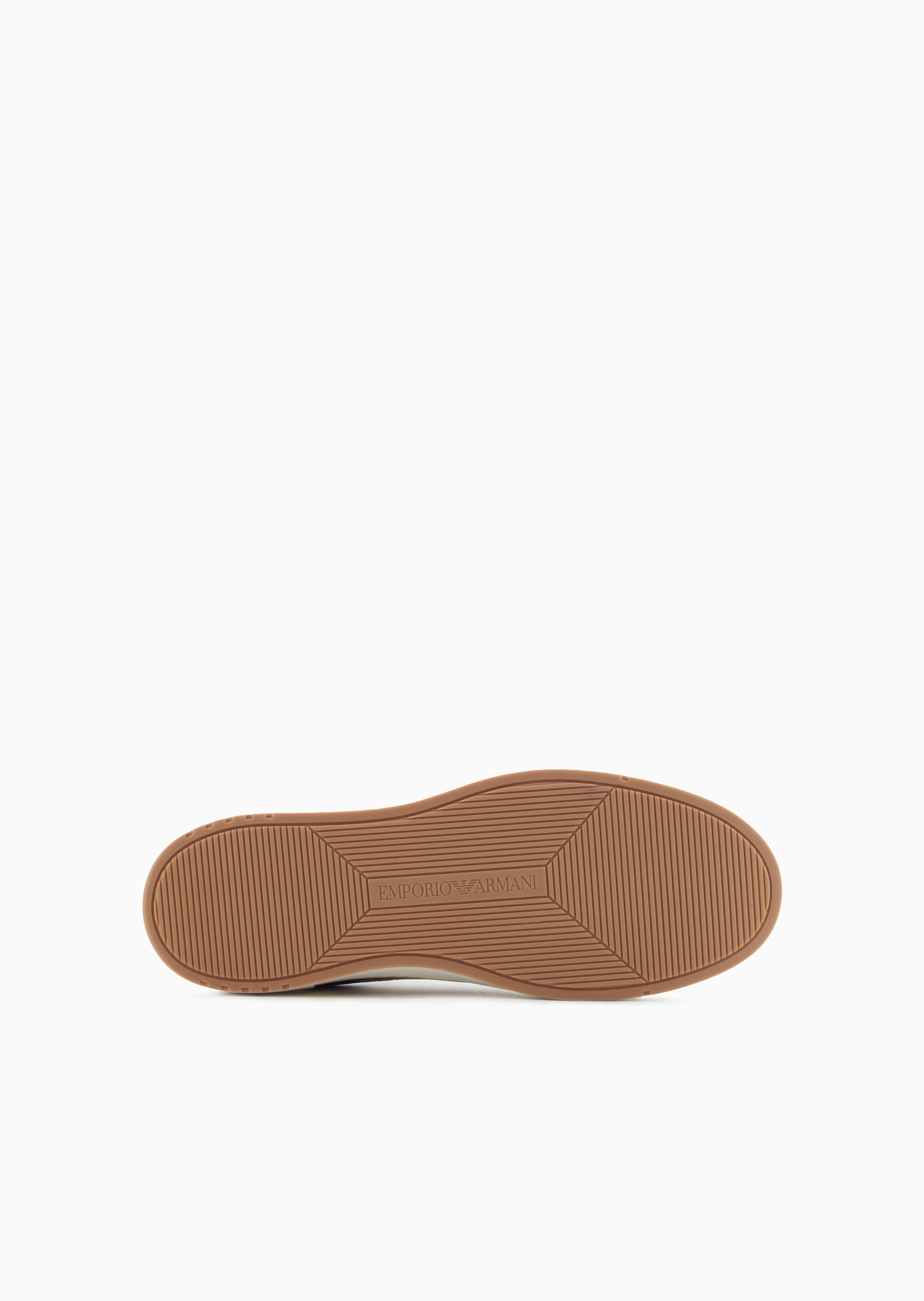 Emporio Armani 男士牛皮剖层革绑带休闲运动板鞋