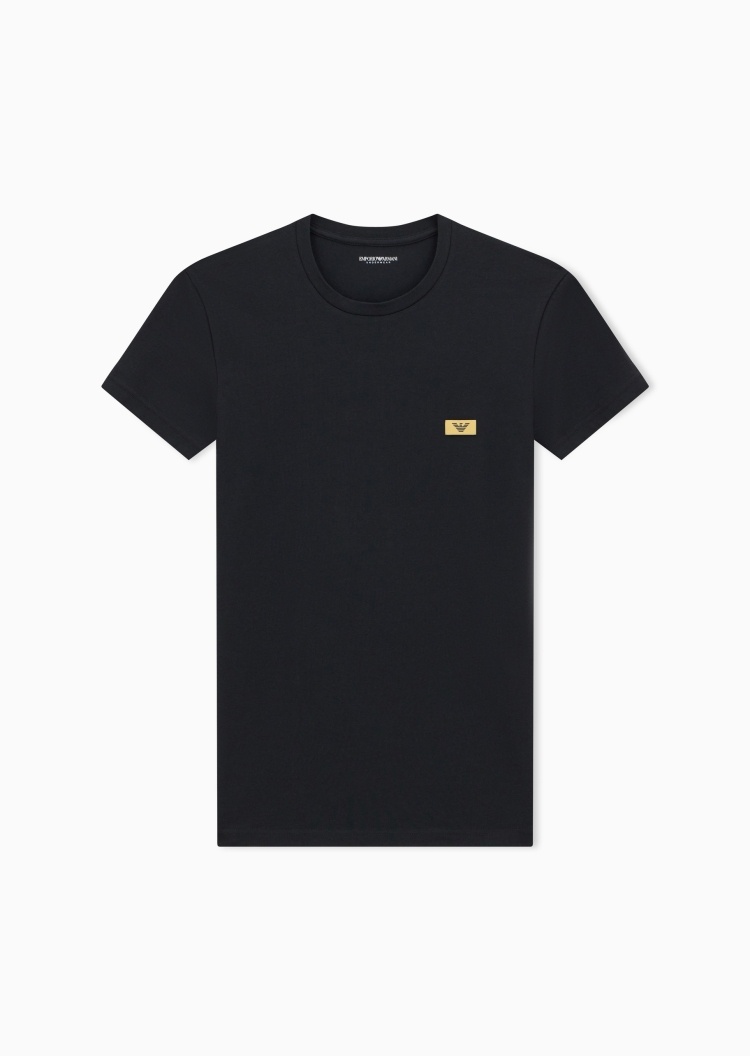 Emporio Armani 男士弹力棉短袖圆领可外穿打底T恤家居睡衣